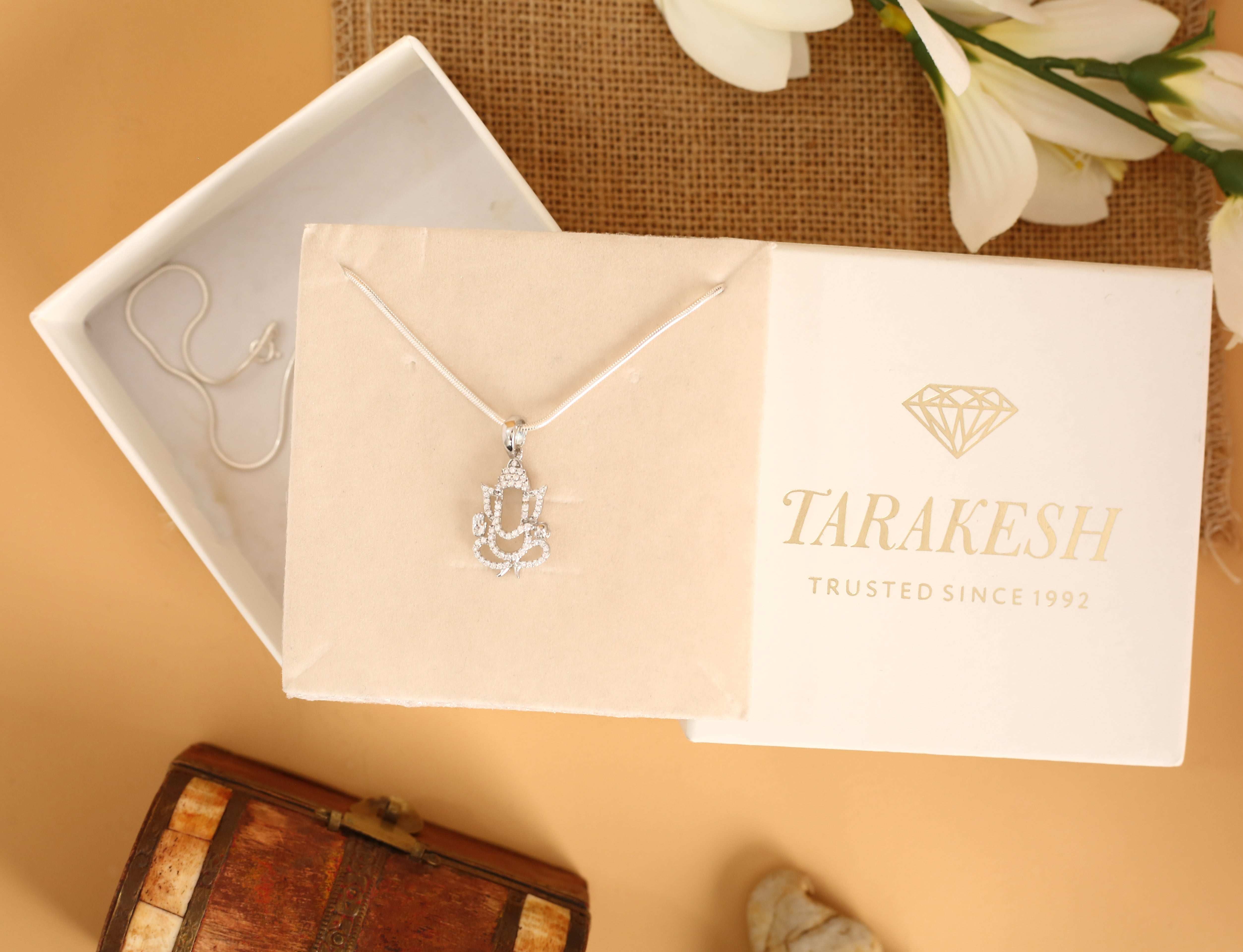 Divine Reflection: Silver Ganesha Pendant