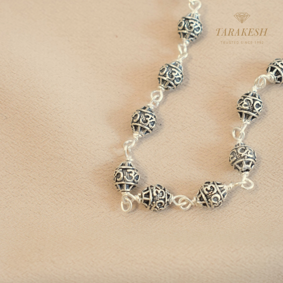 Shiva Pure Silver Bracelet: Omkar Edition