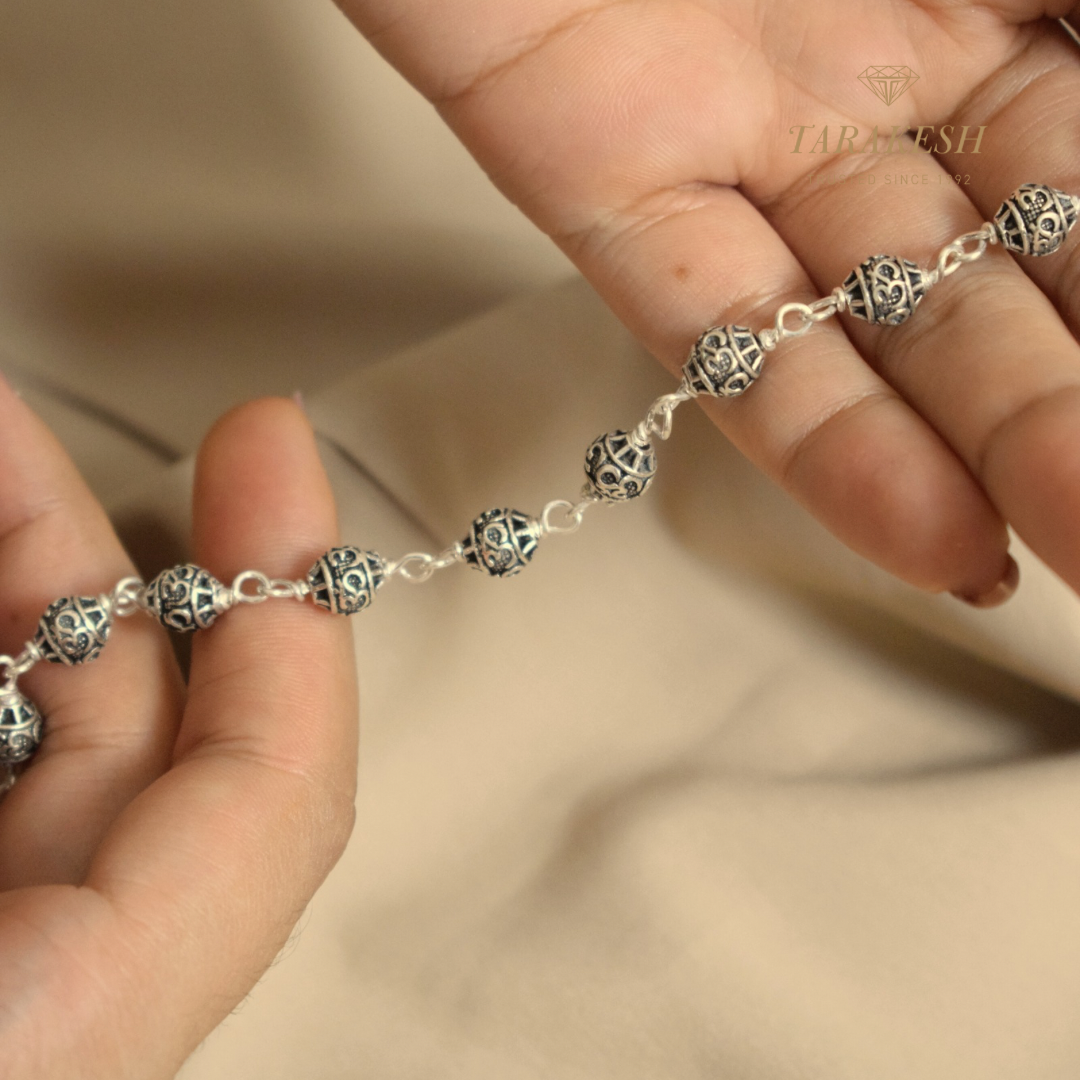 Shiva Pure Silver Bracelet: Omkar Edition