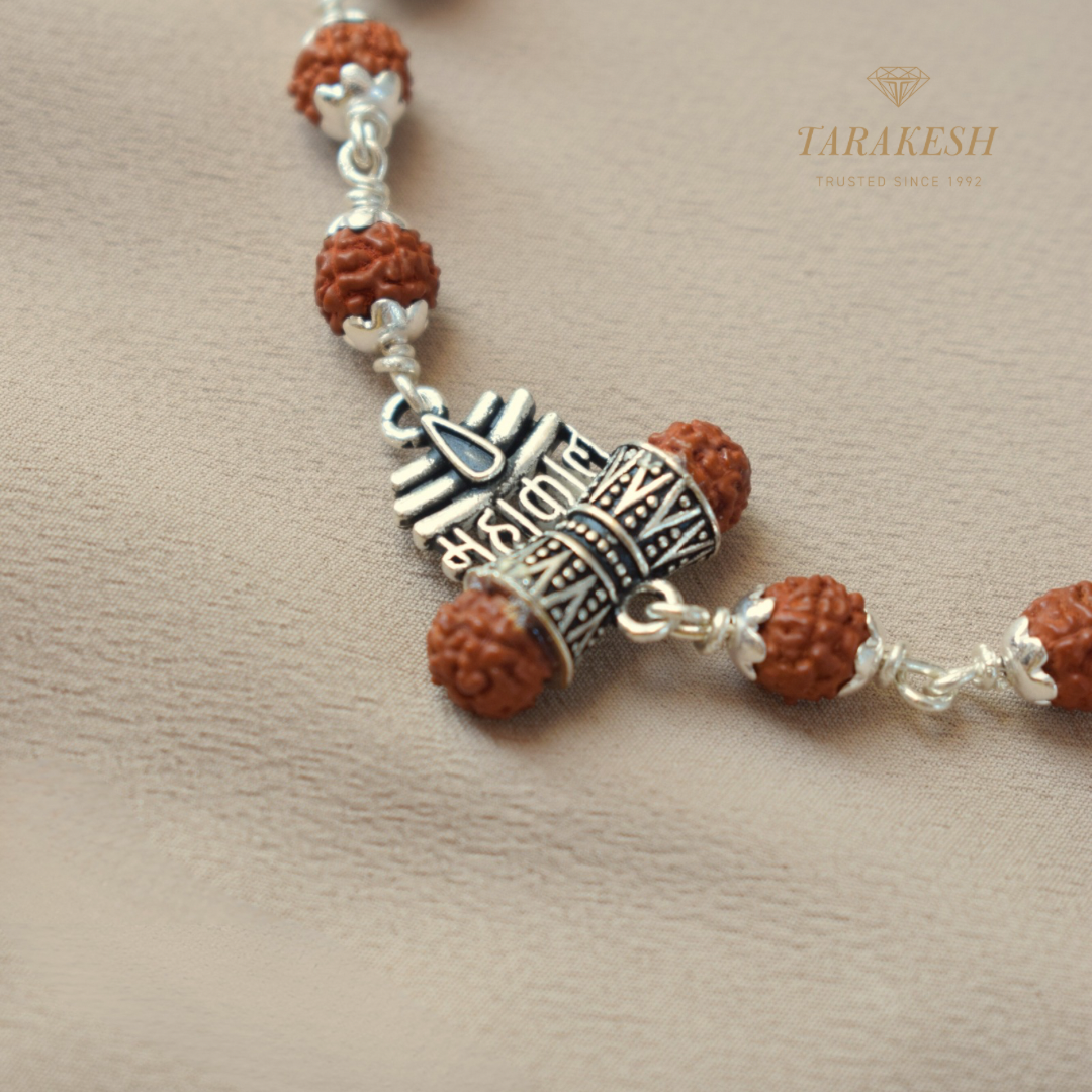 Rudraksha Silver Mahakal Bracelet: Sacred Connection