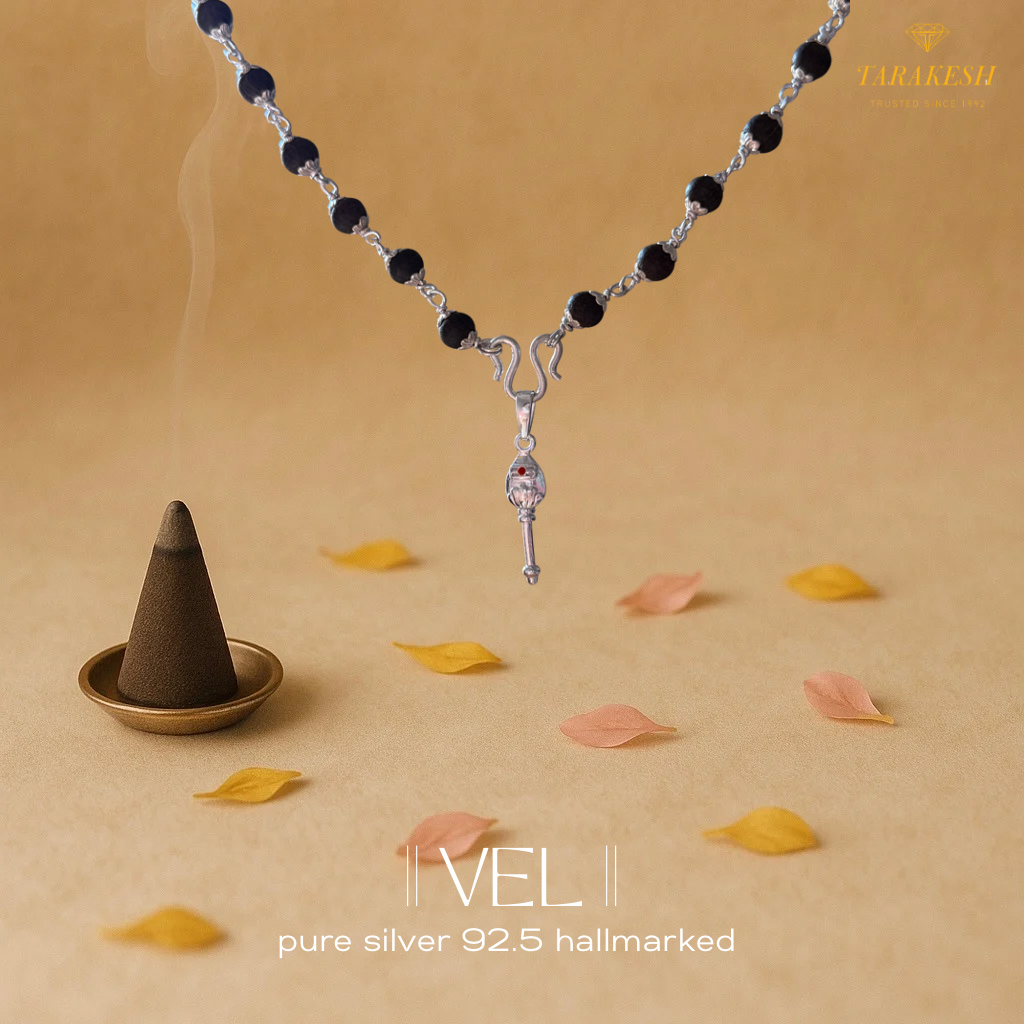Murugan Pure Silver Pendant: Vel Edition
