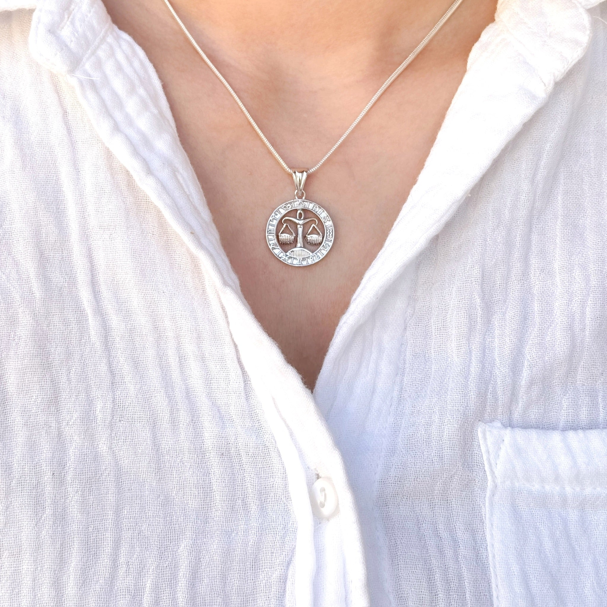 Libra Pure Silver Pendant: Mystic Edition