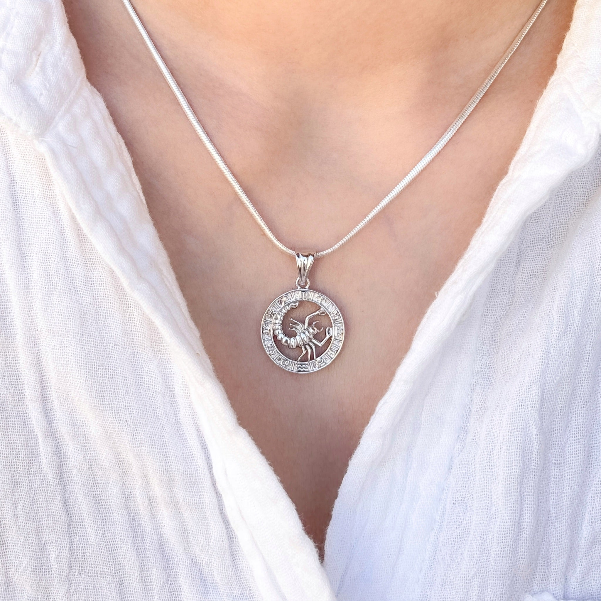 Scorpio Pure Silver Pendant: Mystic Edition