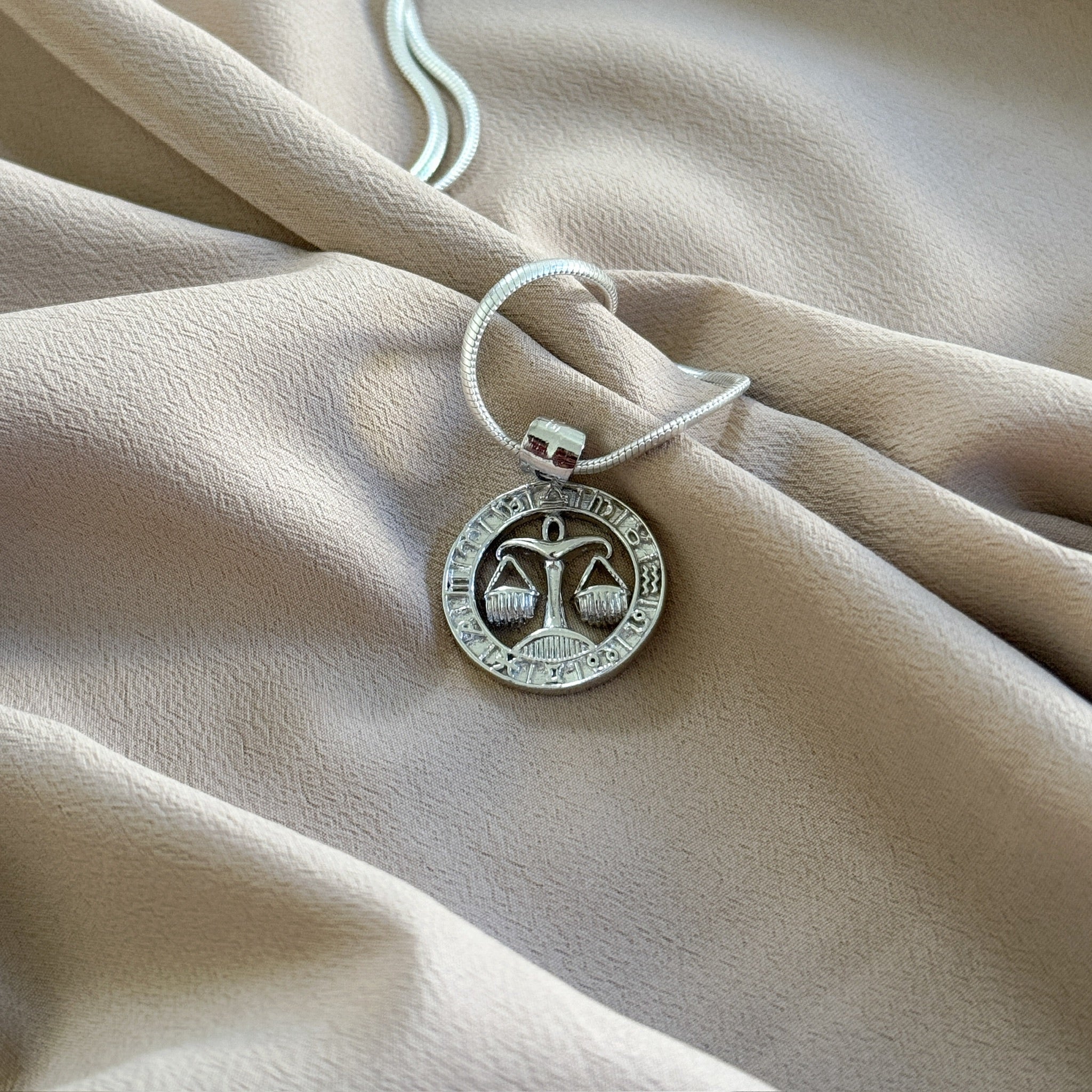 Libra Pure Silver Pendant: Mystic Edition