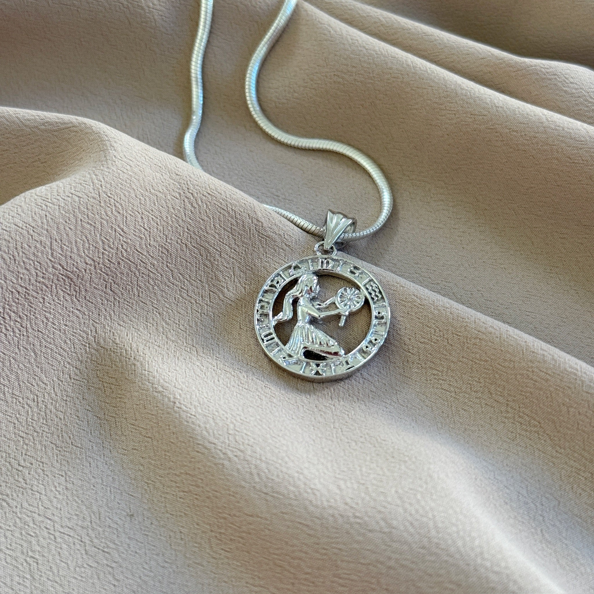 Virgo Pure Silver Pendant: Mystic Edition