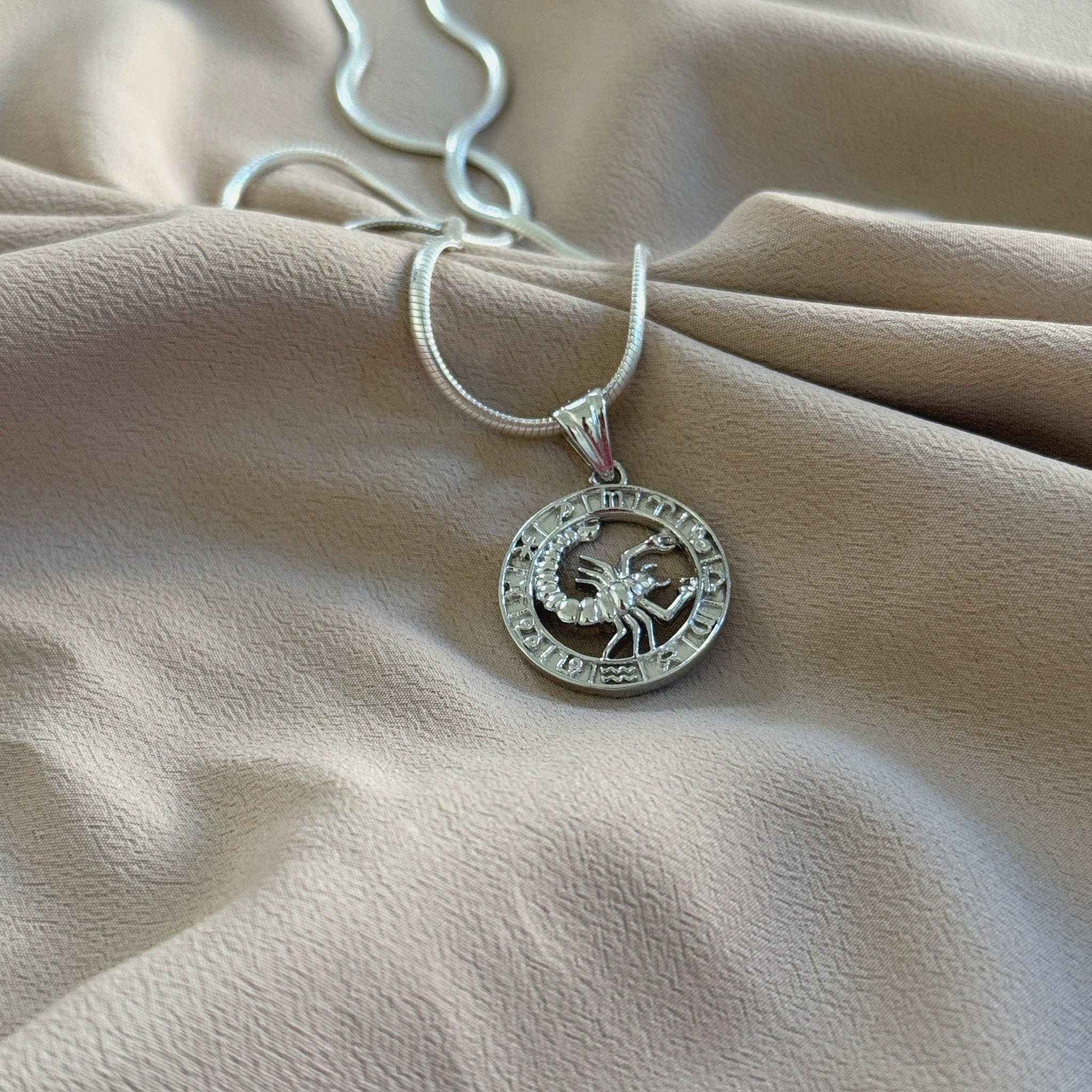 Scorpio Pure Silver Pendant: Mystic Edition