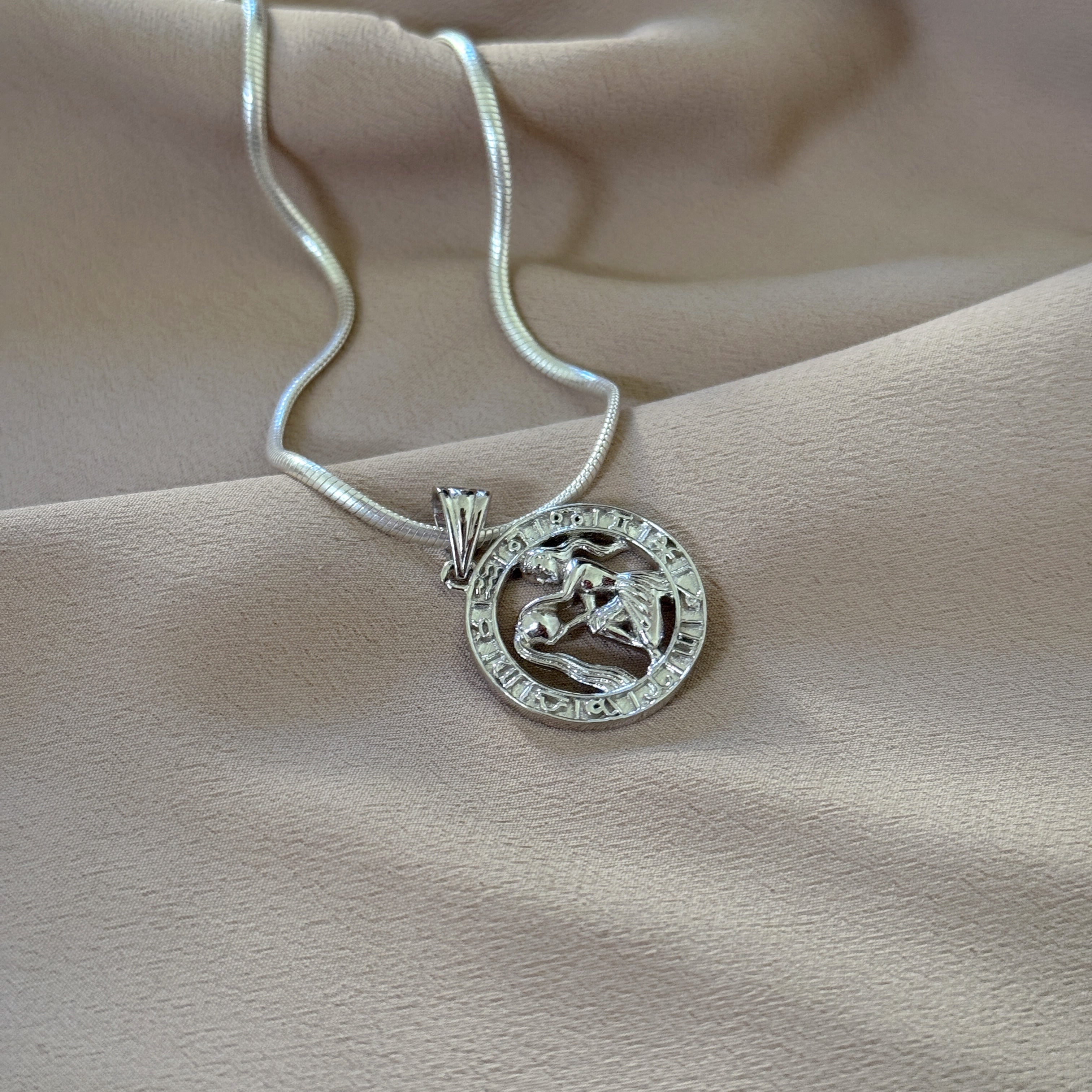 Aquarius Pure Silver Pendant: Mystic Edition