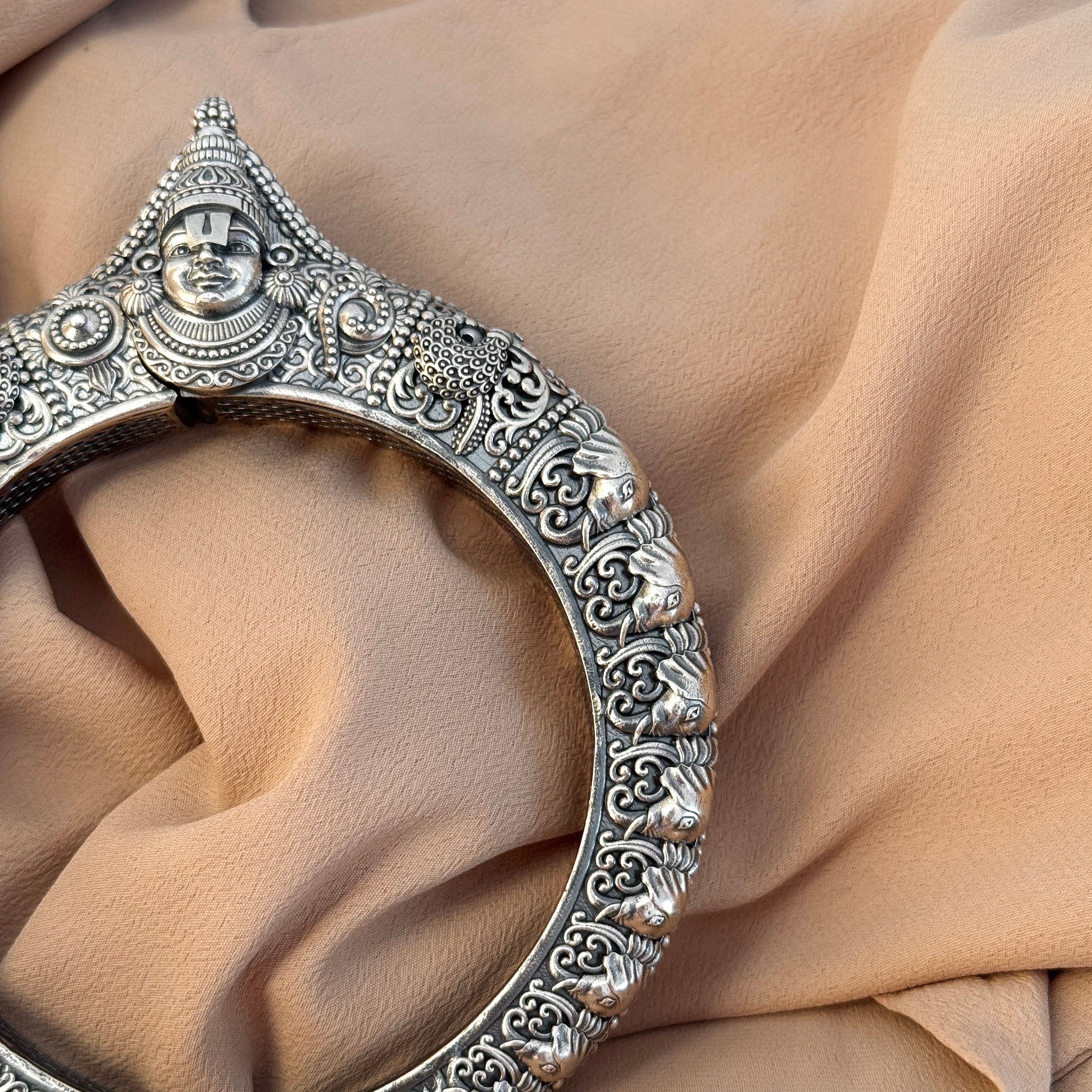 Tirumala Pure Silver Bracelet: Venketeshwara Edition