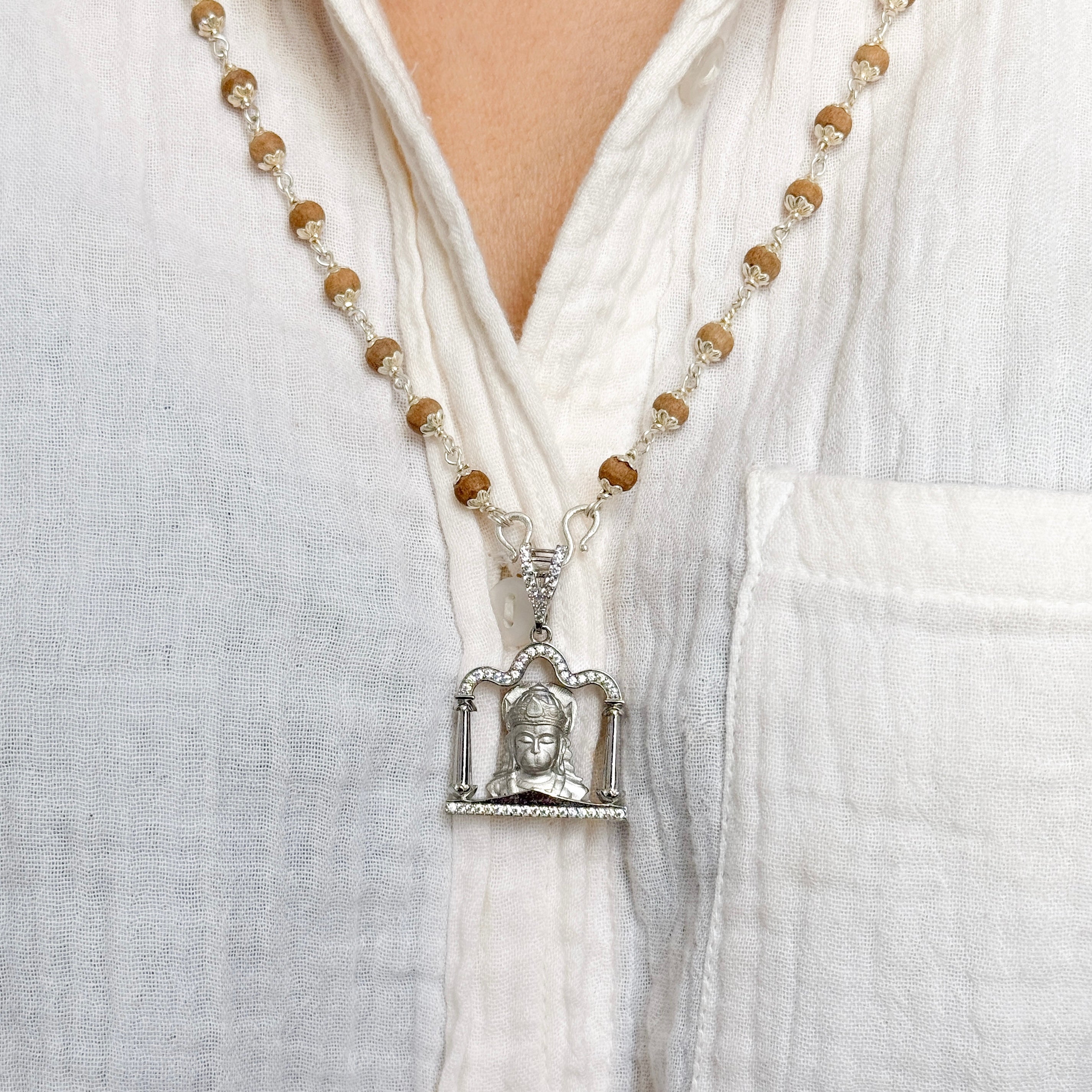 Hanuman Pure Silver Pendant: Anjaneya Edition