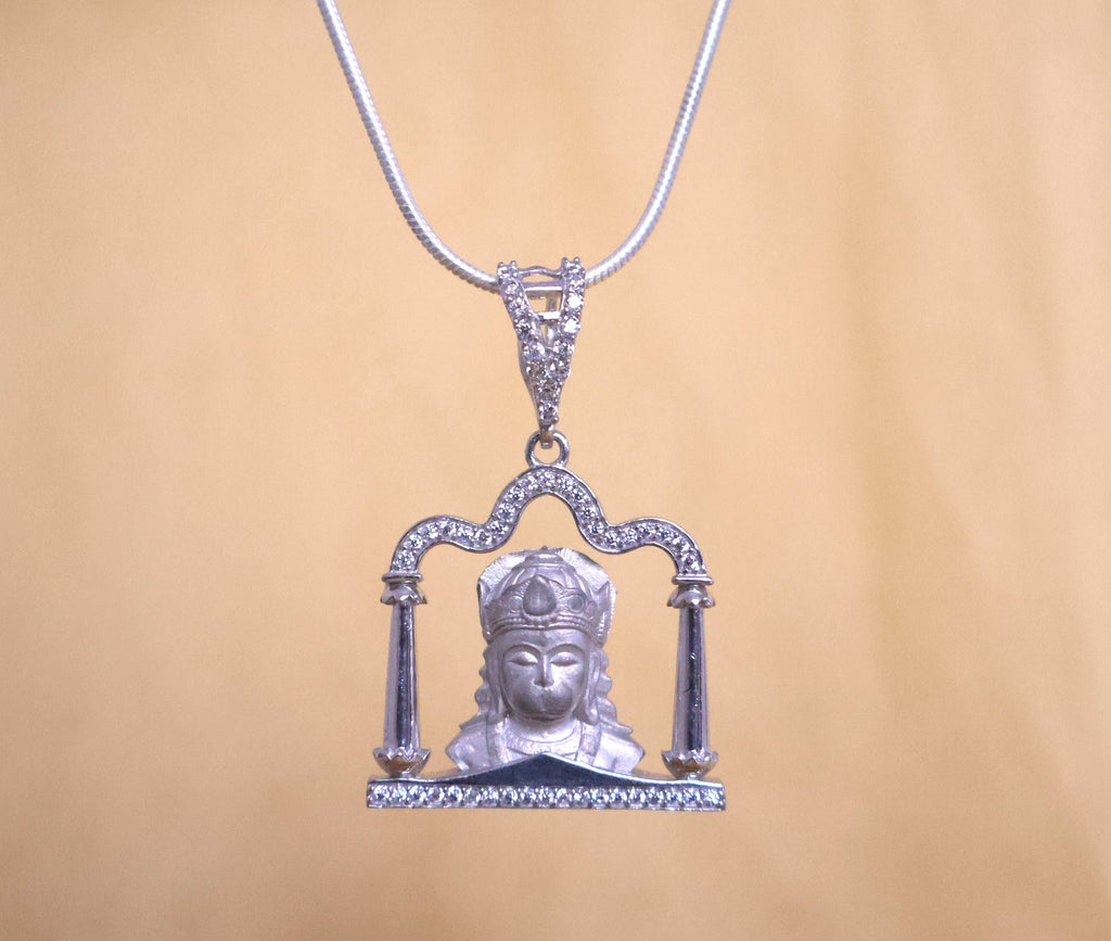 Hanuman Pure Silver Pendant: Anjaneya Edition
