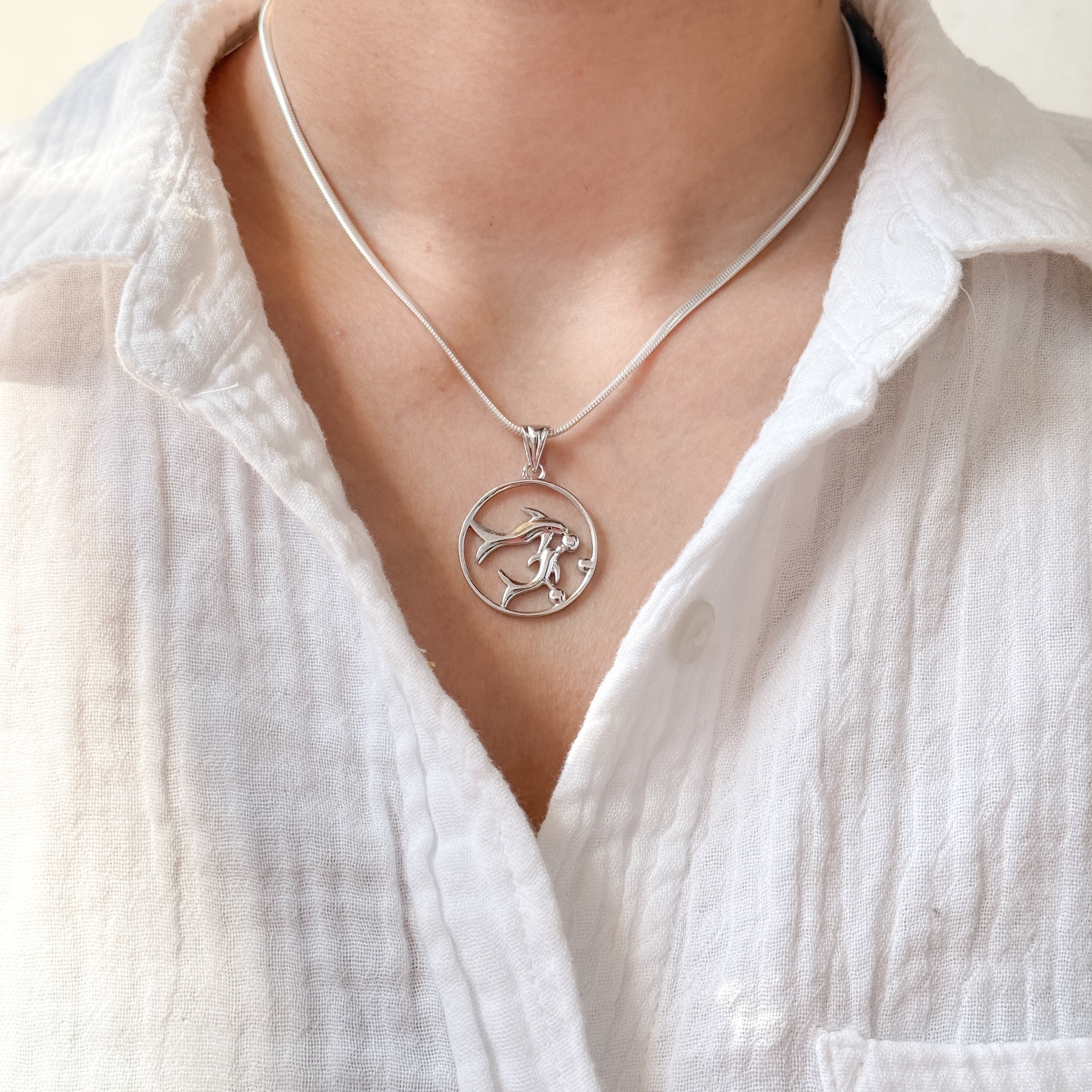 Pisces Pure Silver Pendant: Cosmic Edition