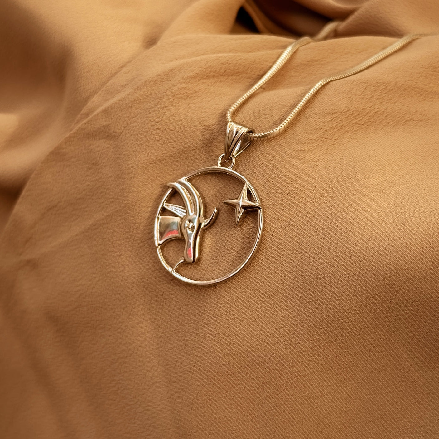 Capricorn Pure Silver Pendant: Cosmic Edition