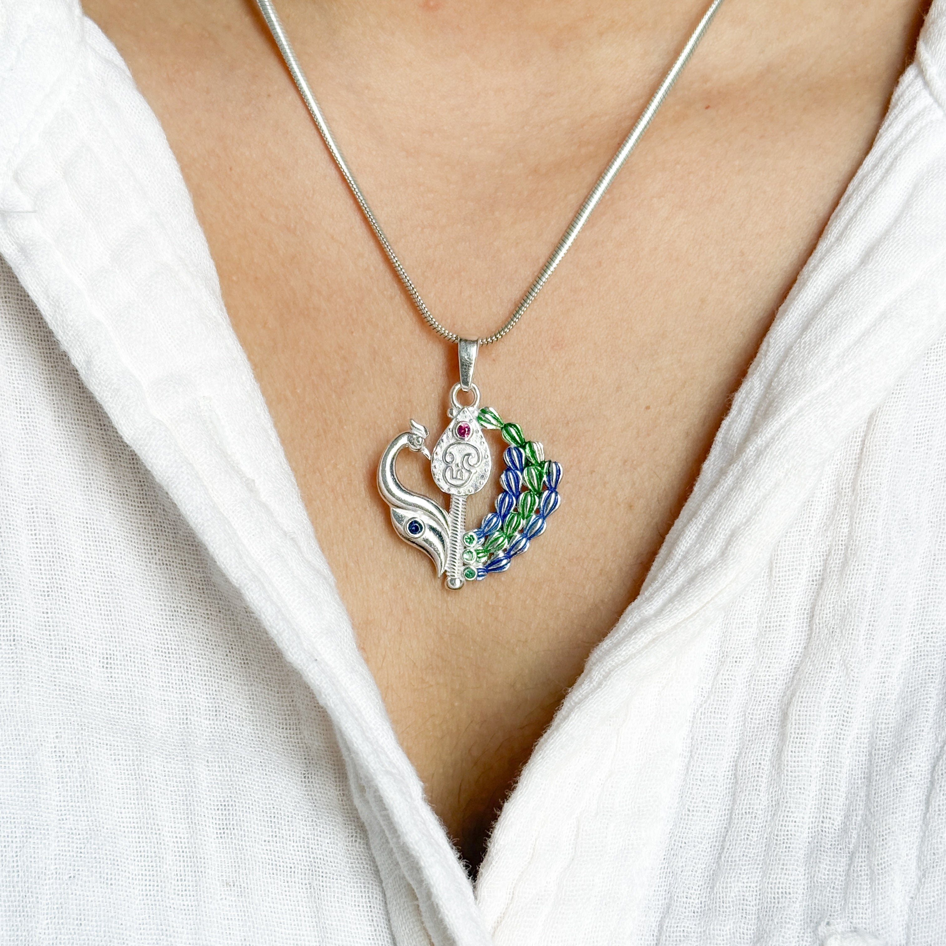 Murugan Pure Silver Pendant – Thirupparankundram Edition