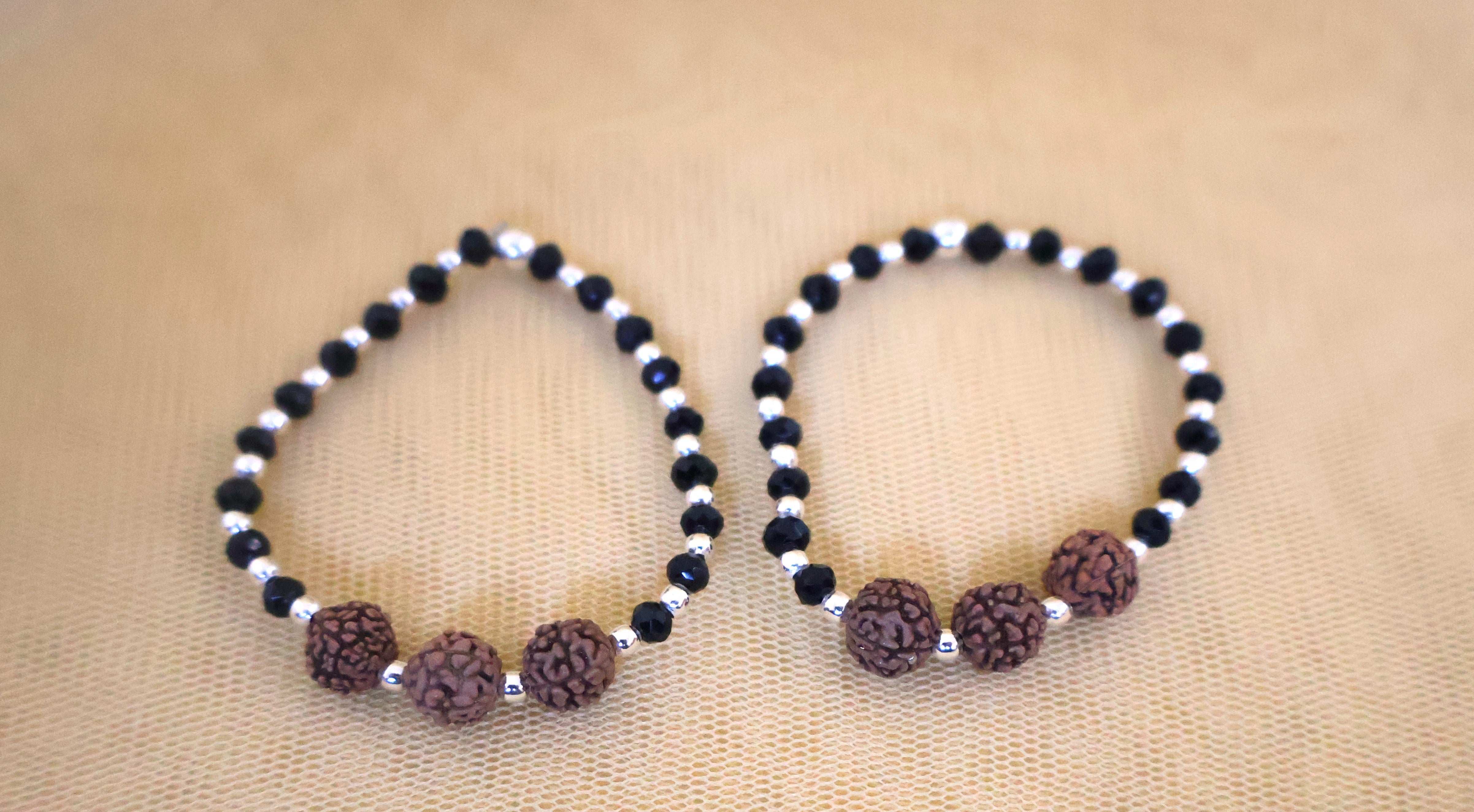 Pure Silver Rudraksha Nazariya