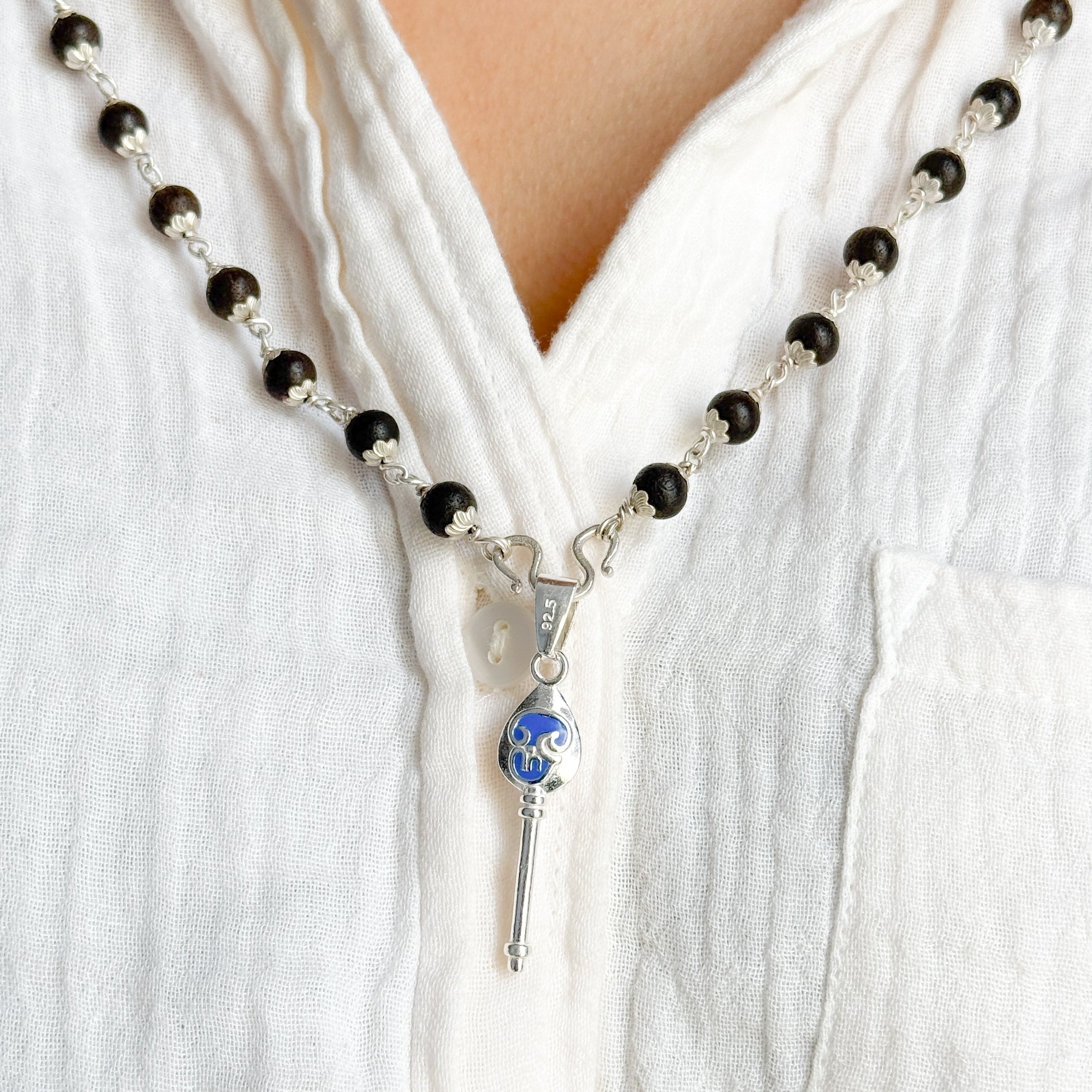 Murugan Pure Silver Pendant: Vel Edition