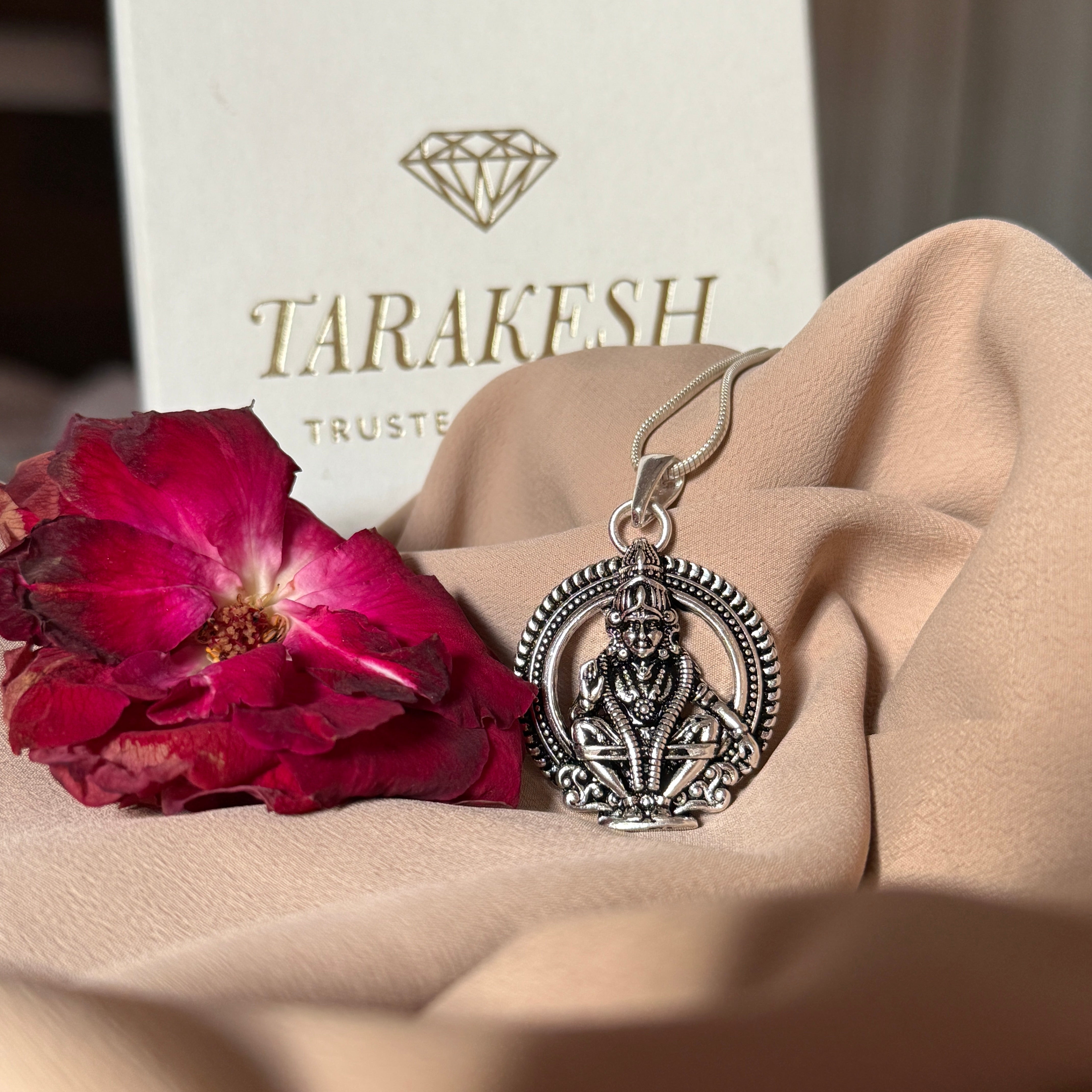 Ayyappa Pure Silver Pendant: Swamiye Saranam Edition