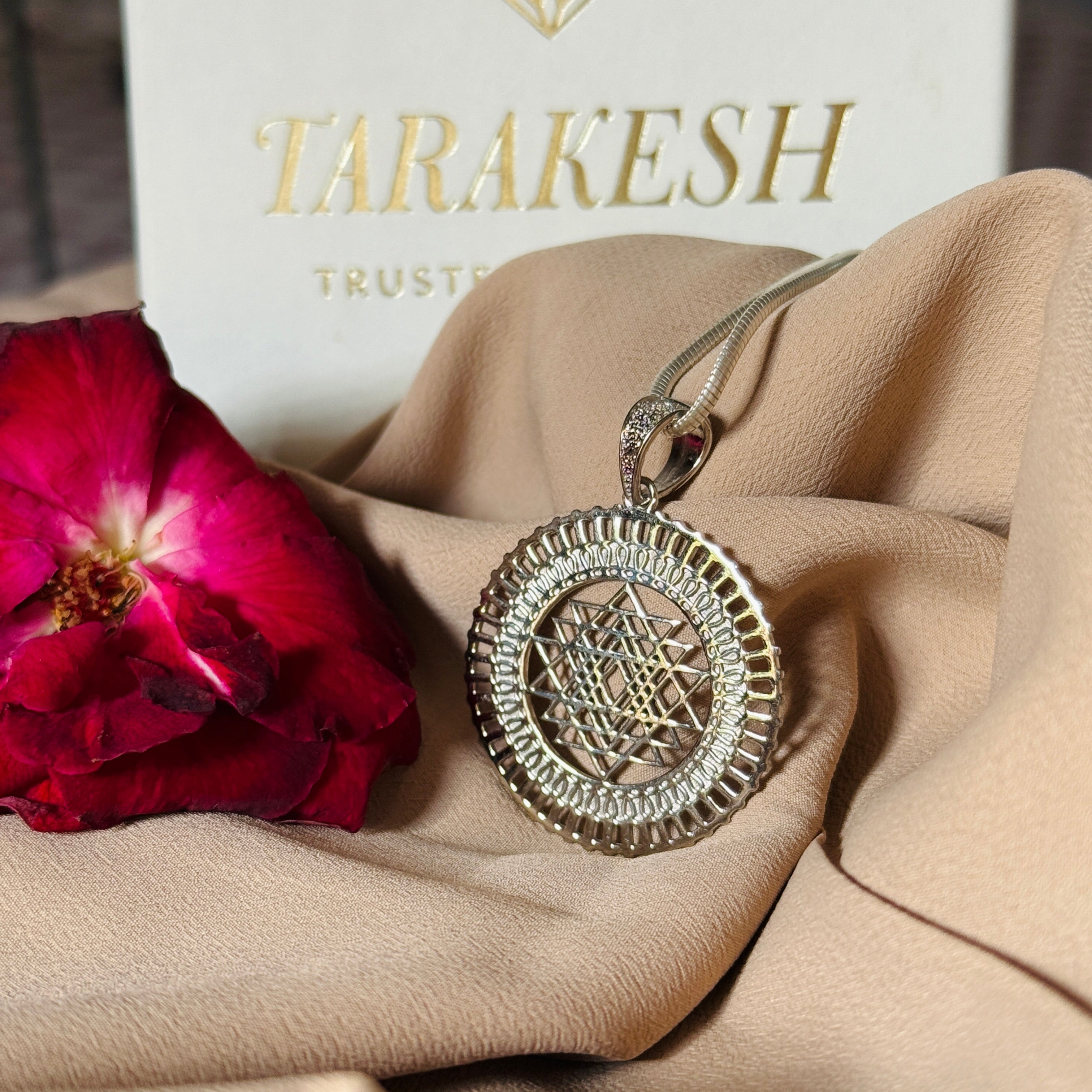 Shree Yantra Pure Silver Pendant