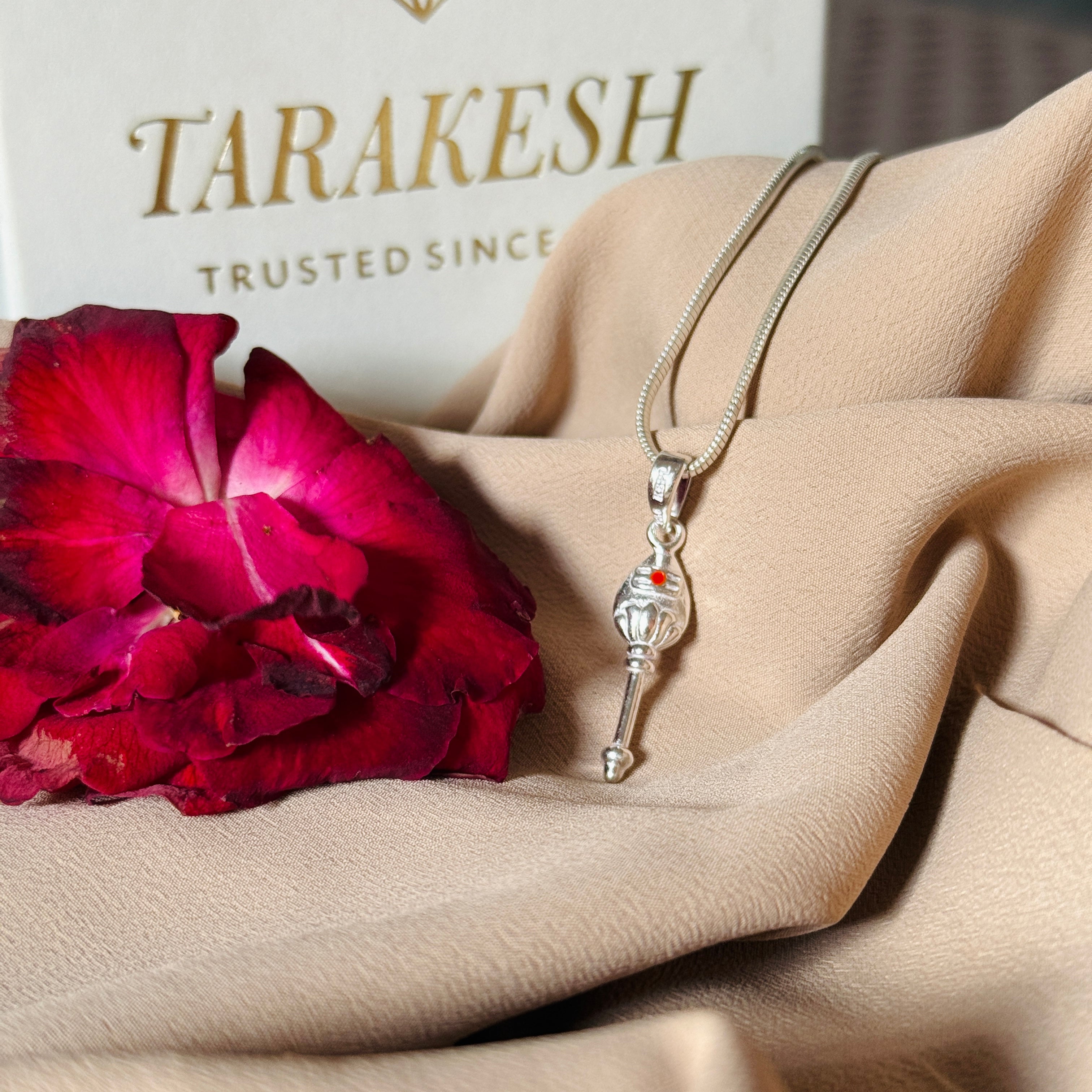 Murugan Pure Silver Pendant: Vel Edition