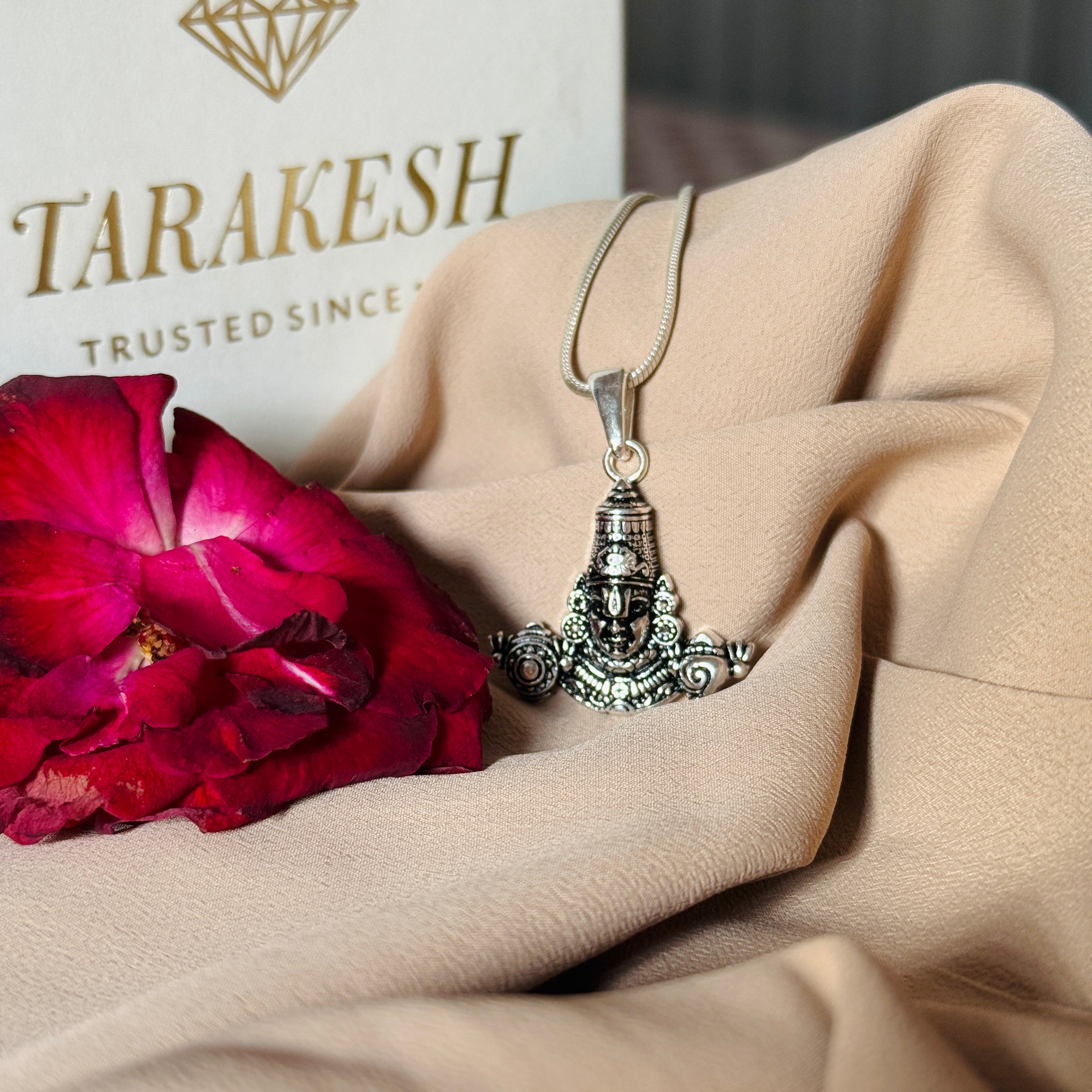Tirupati Pure Silver Pendant: Tirumala Edition