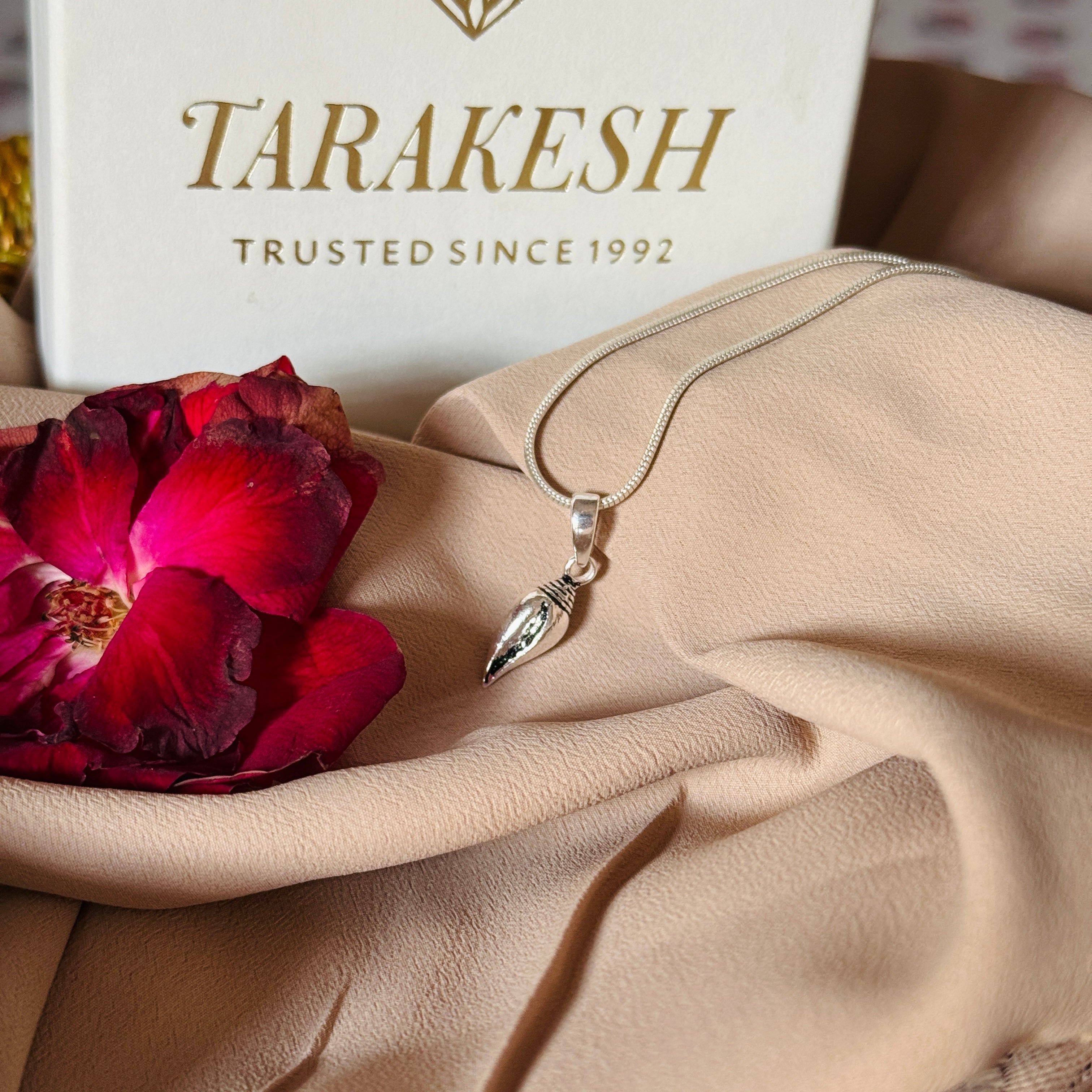 Shankh Pure Silver Pendant