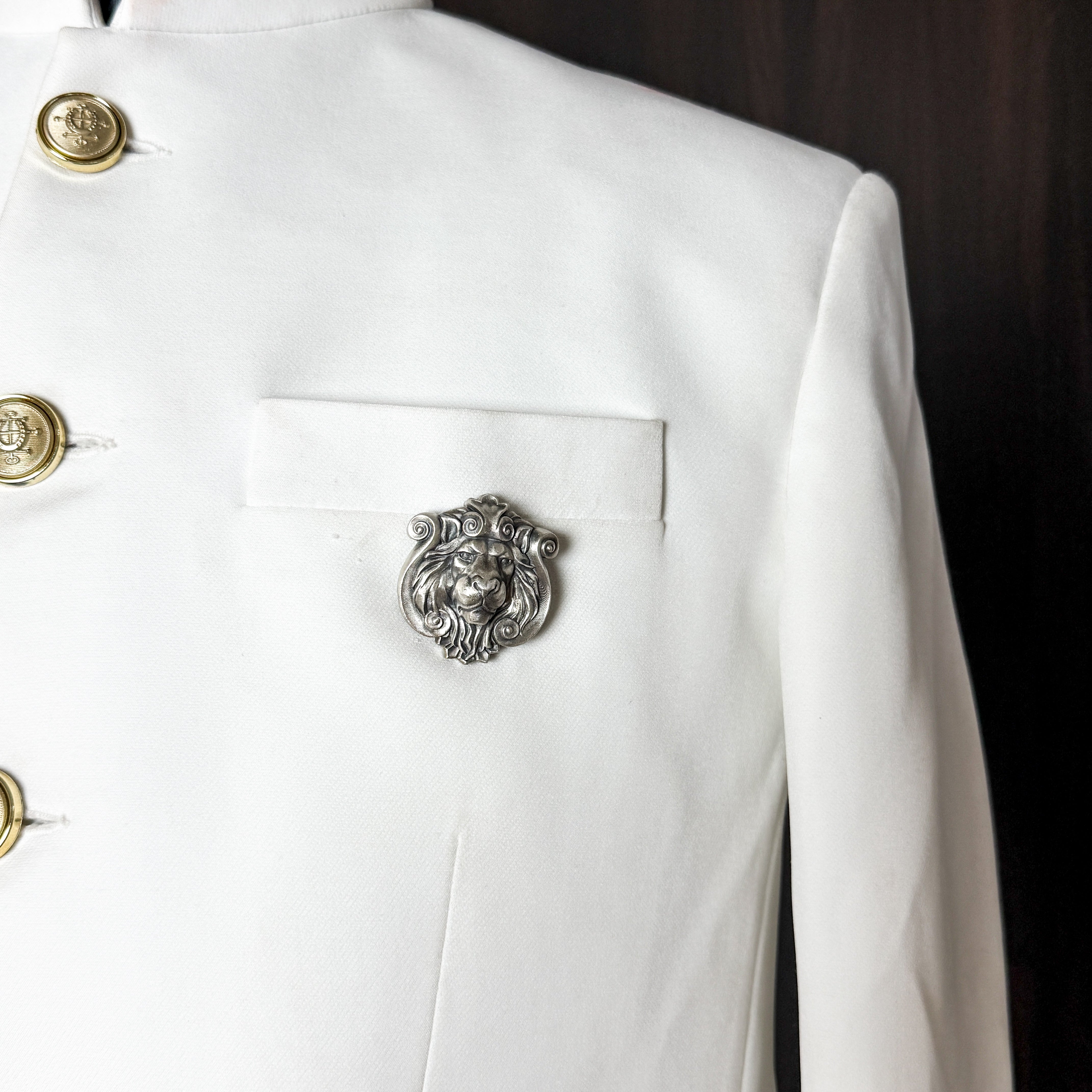 Leo brooch