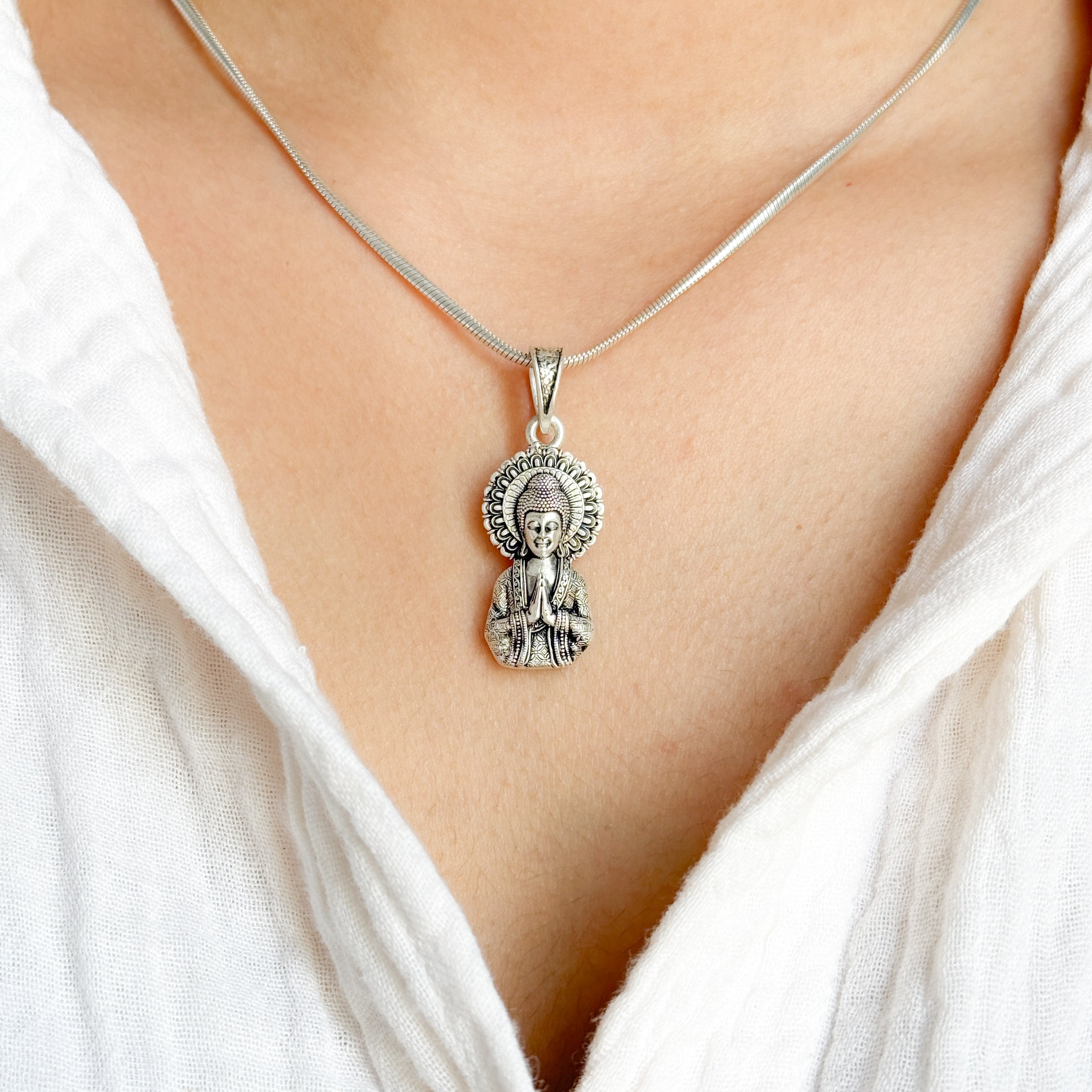 Buddha Pure Silver Pendant