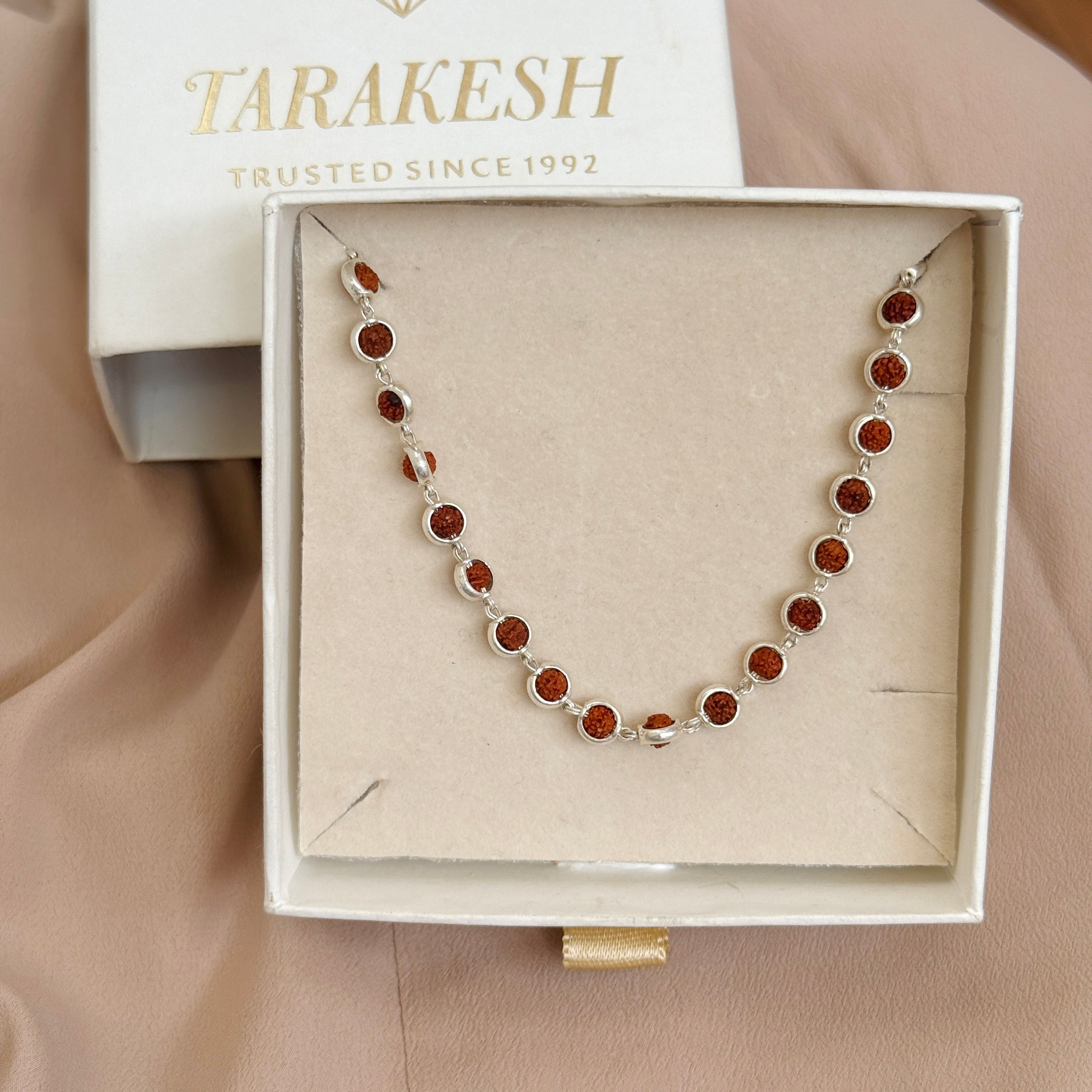 Pure Silver Rudraksha Chain : Nepal Edition