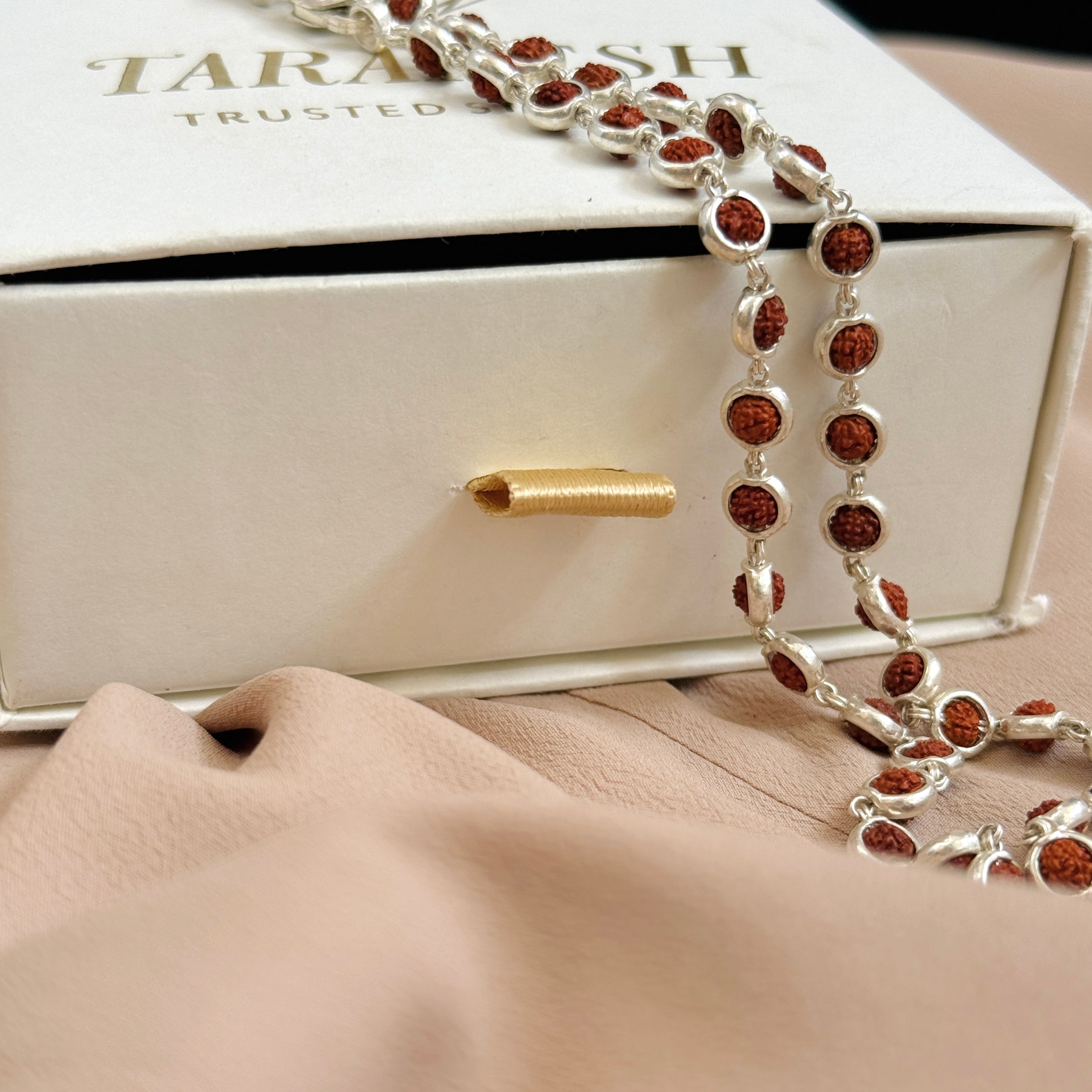 Pure Silver Rudraksha Chain : Nepal Edition