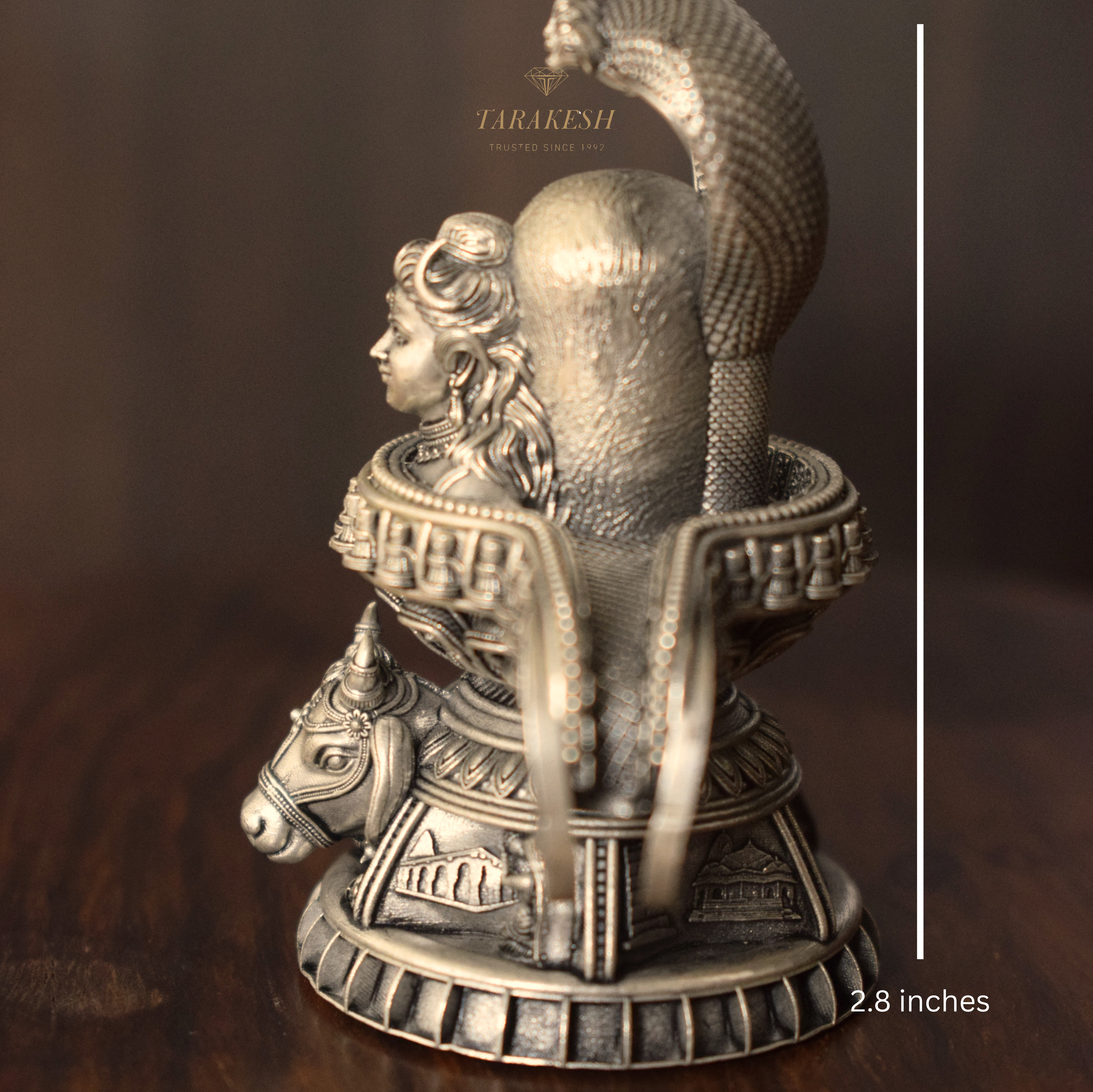 Pashupati silver idol