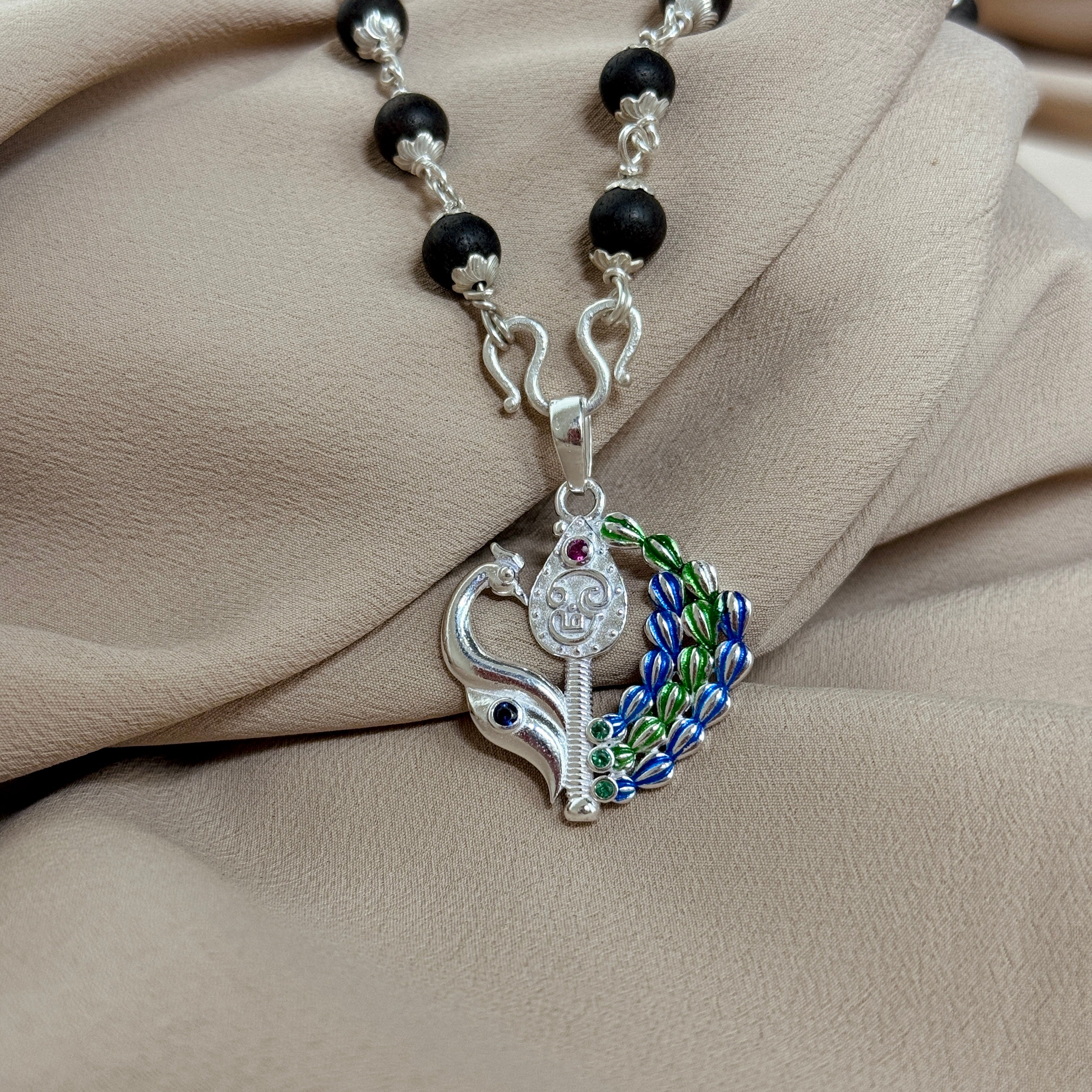 Murugan Pure Silver Pendant – Thirupparankundram Edition