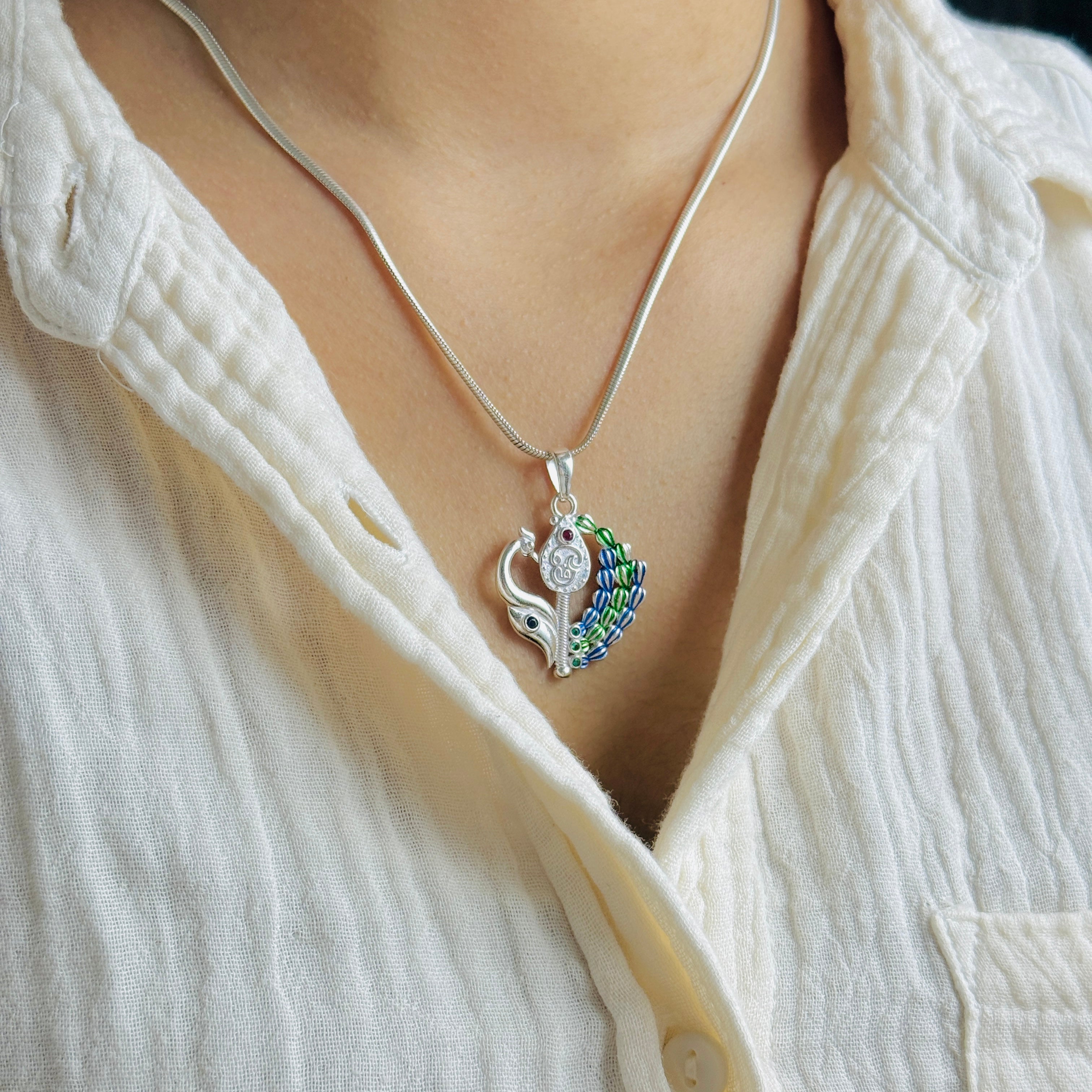 Murugan Pure Silver Pendant – Thirupparankundram Edition