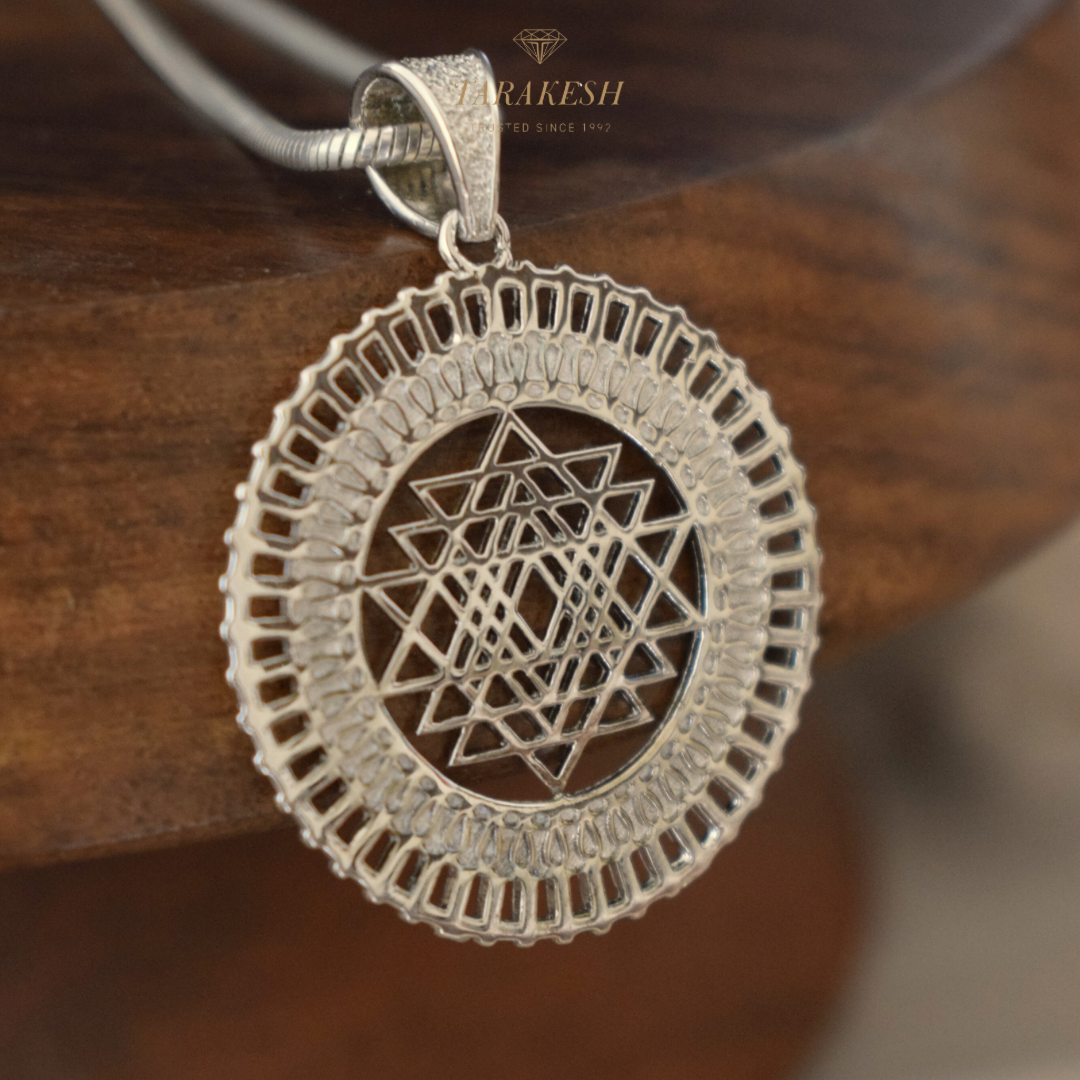 Shree Yantra Pure Silver Pendant