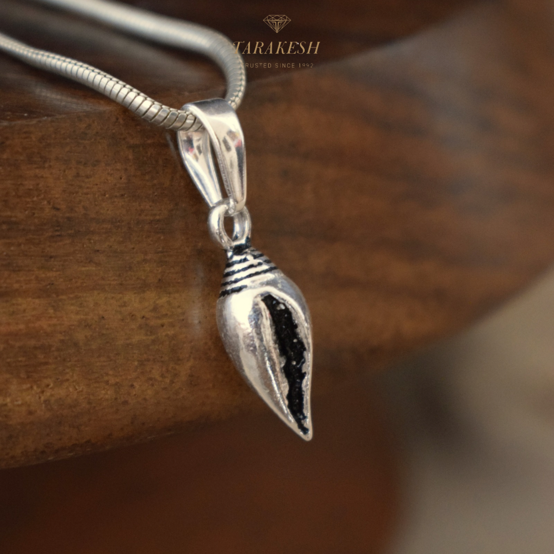Shankh Pure Silver Pendant