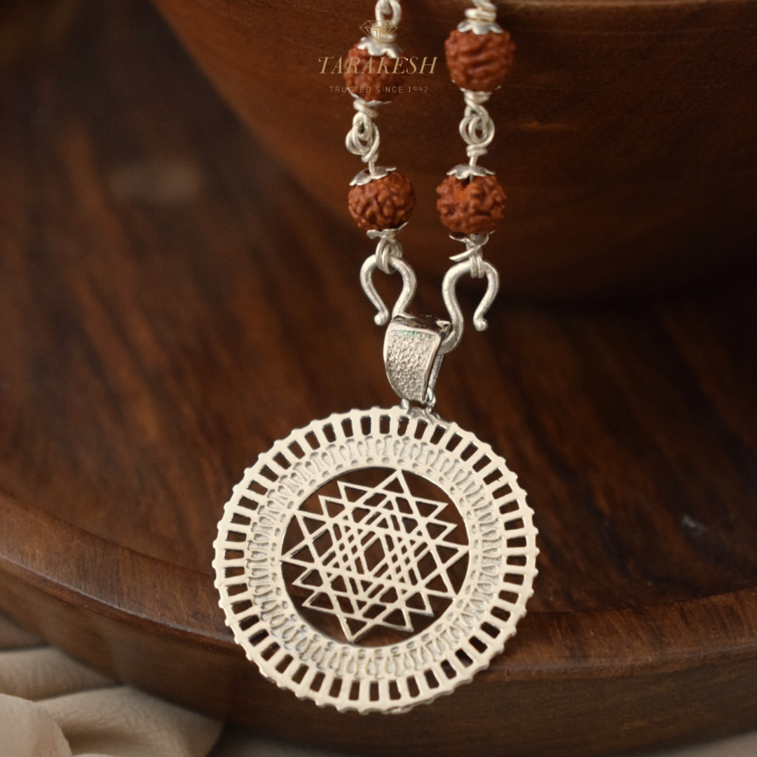 Shree Yantra Pure Silver Pendant
