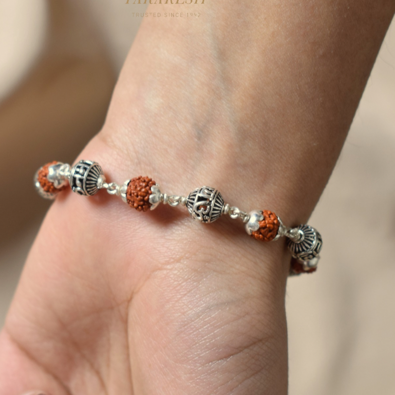 Rudraksha Silver Bracelet: Craftsman special edition