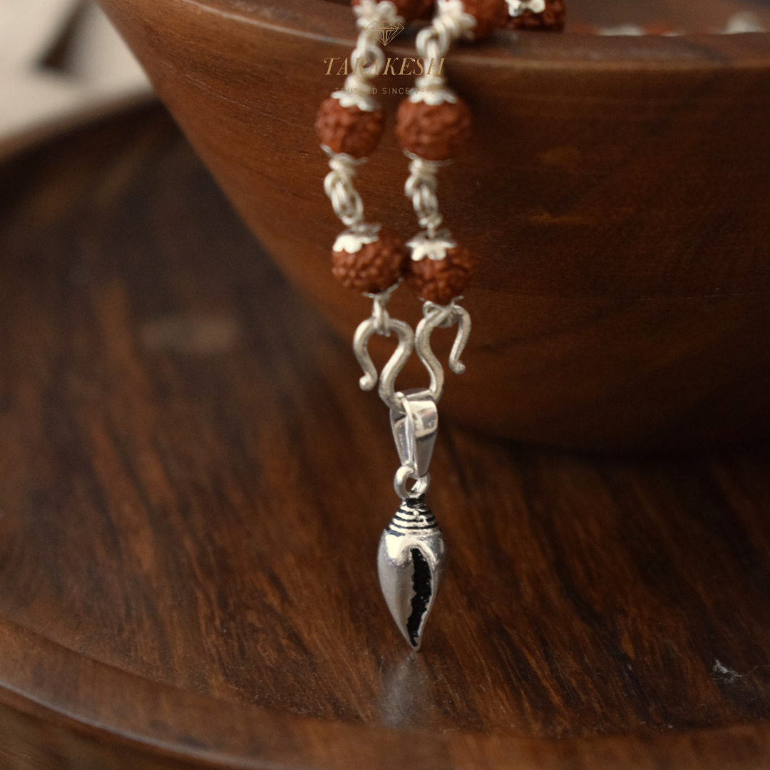 Shankh Pure Silver Pendant