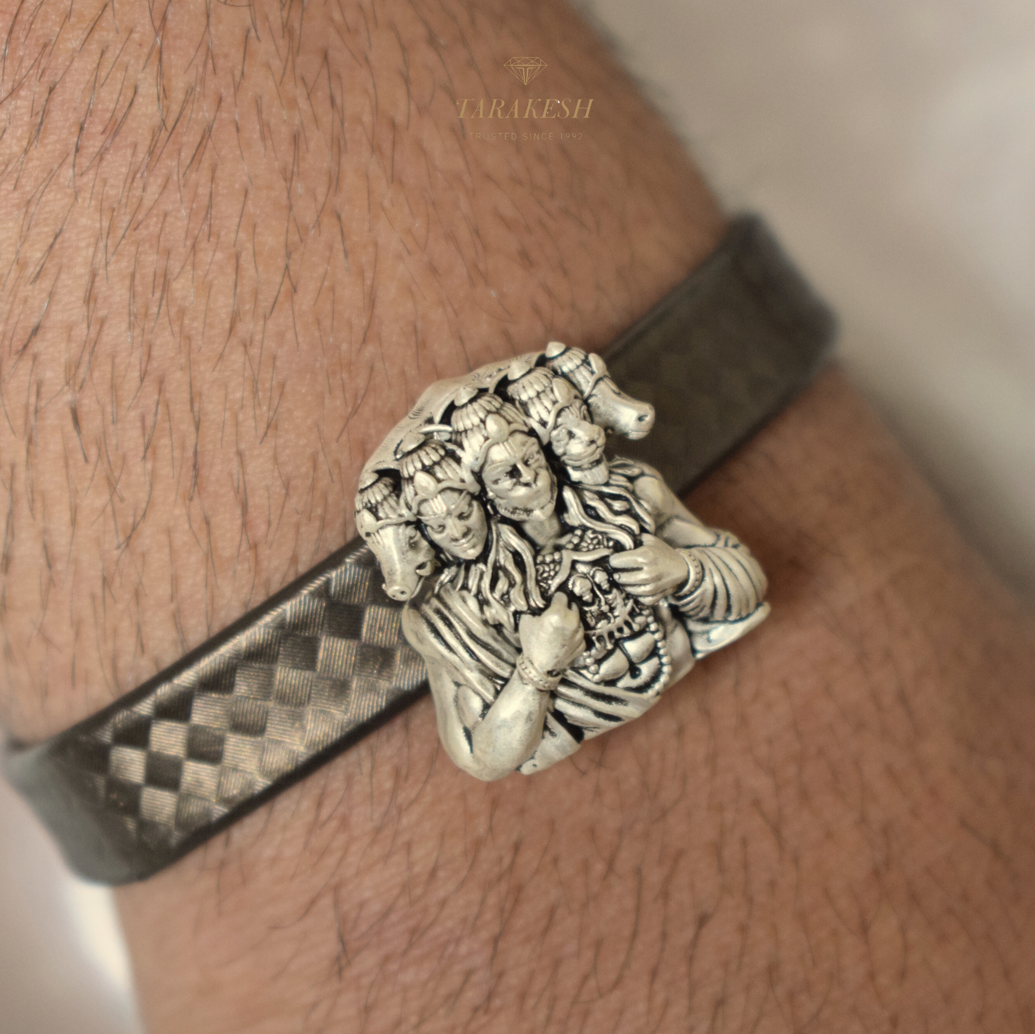 Hanuman Pure Silver Bracelet : Panchmukhi Edition