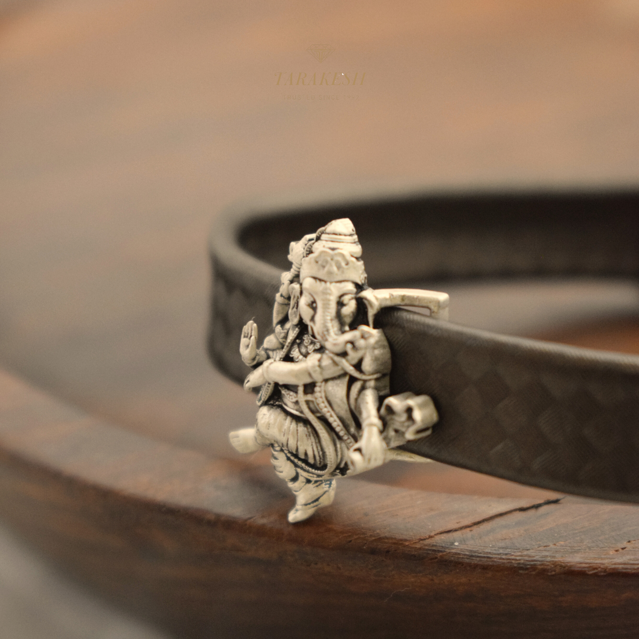 Ganesha Pure Silver Bracelet