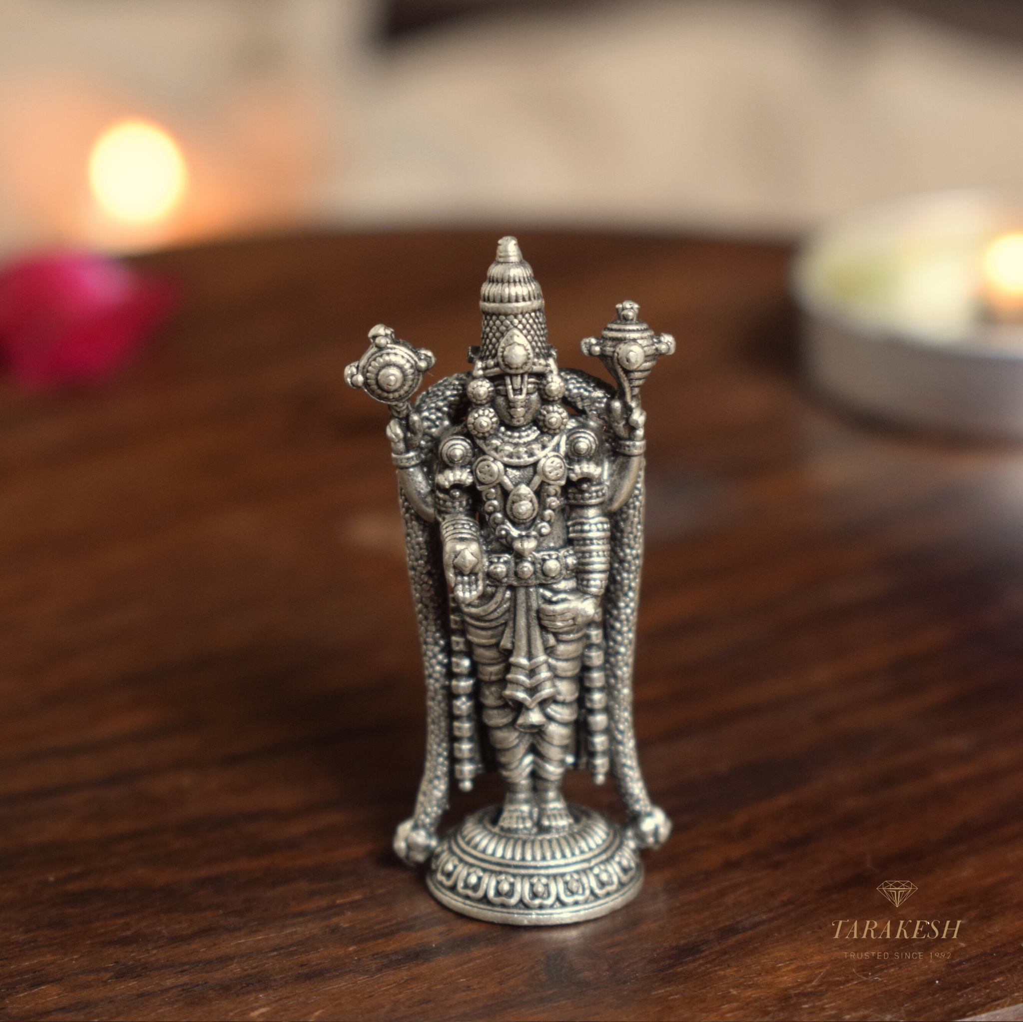 Tirupati Pure Silver Idol: Danda Balaji Edition
