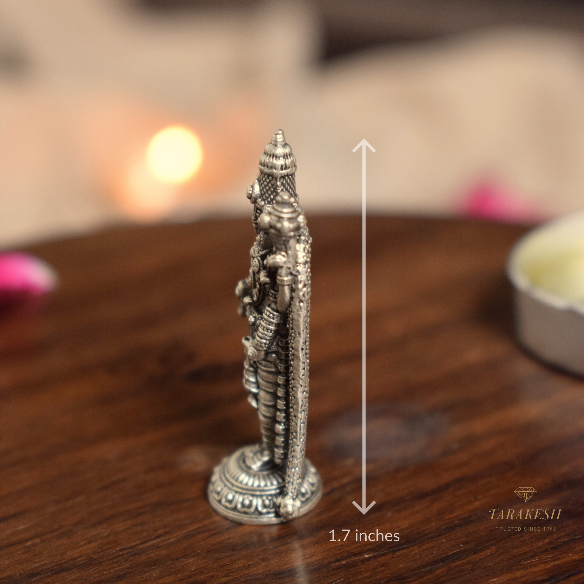 Tirupati Pure Silver Idol: Danda Balaji Edition