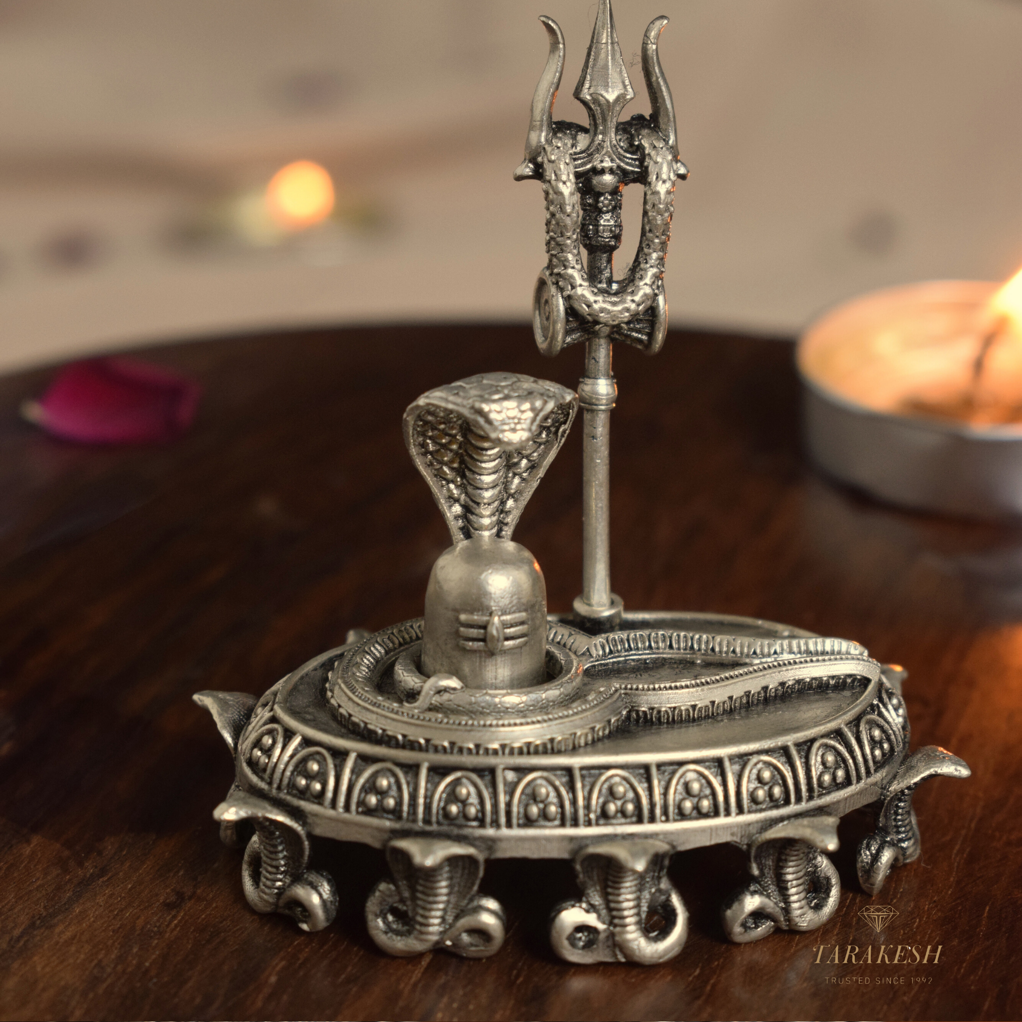 Shiva Pure Silver Idol: Lingam Edition