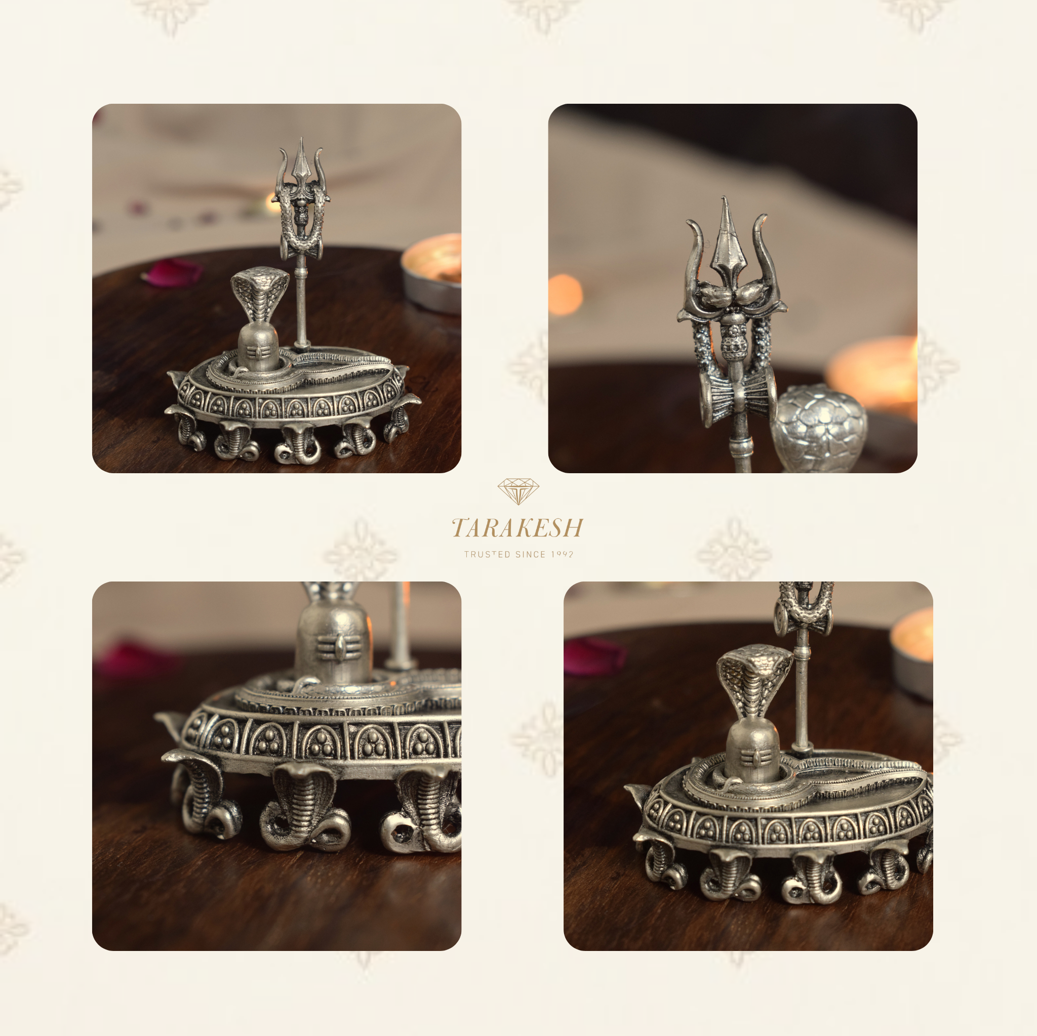 Shiva Pure Silver Idol: Lingam Edition