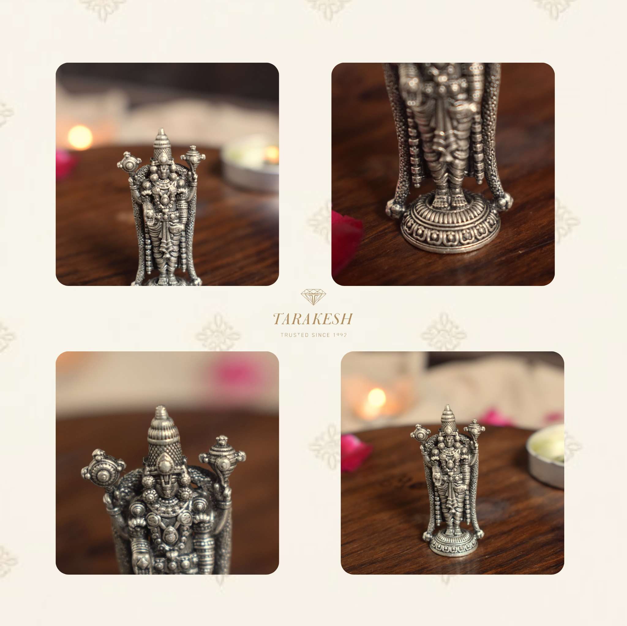 Tirupati Pure Silver Idol: Danda Balaji Edition