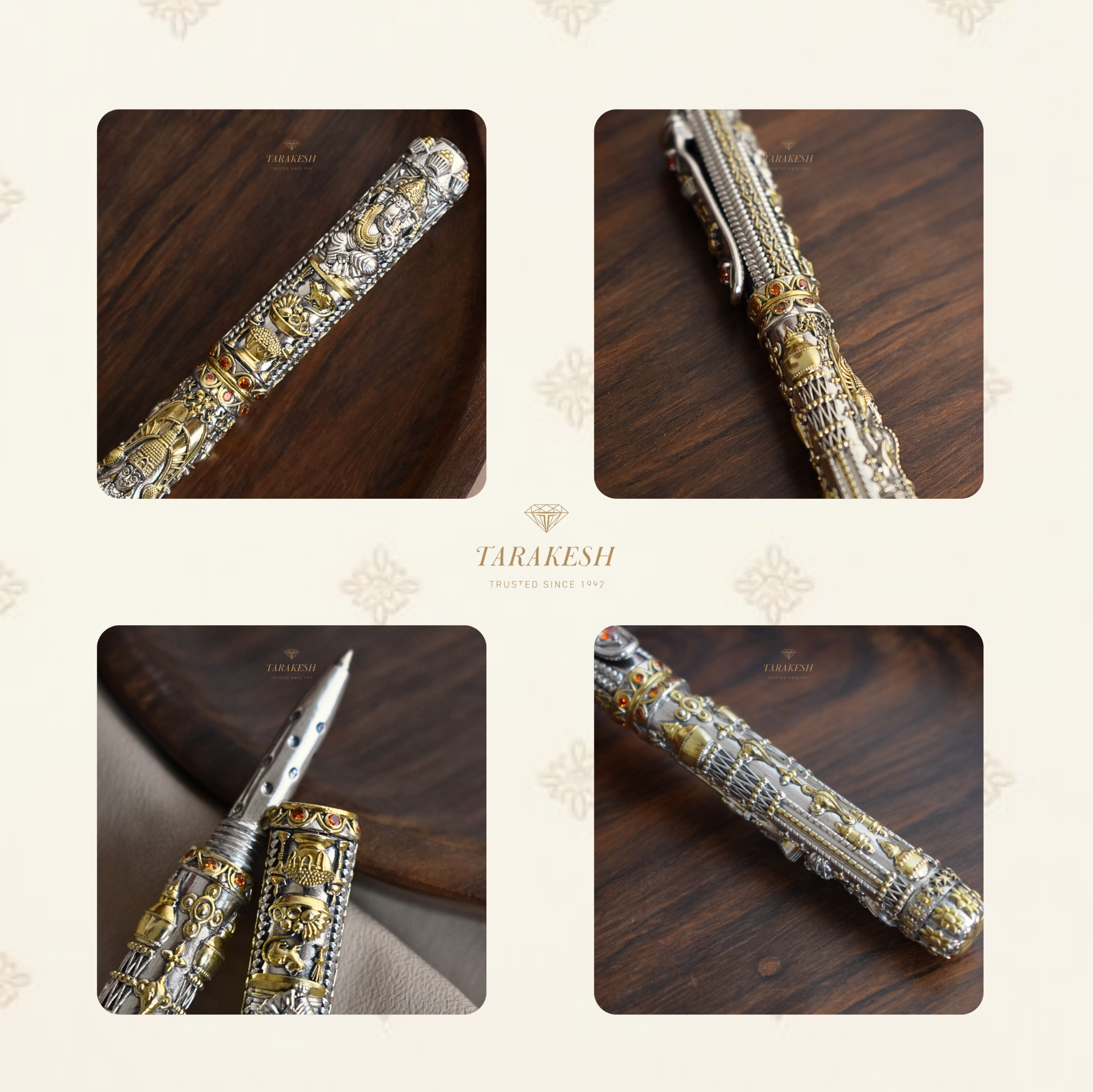 Laxmi Ganesha Pure Silver Pen