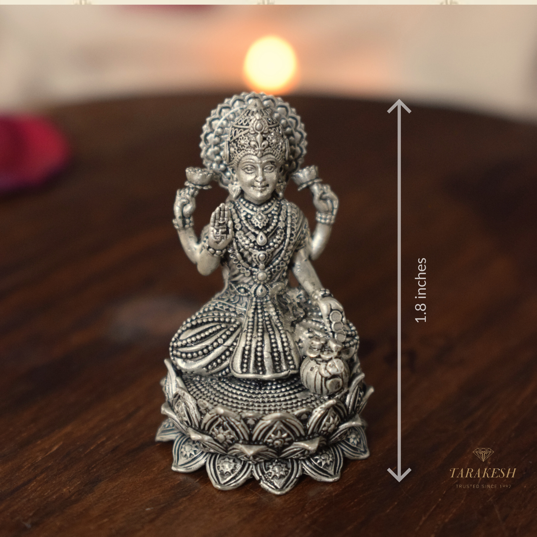 Laxmi Pure Silver Idol: Mahalakshmi Edition