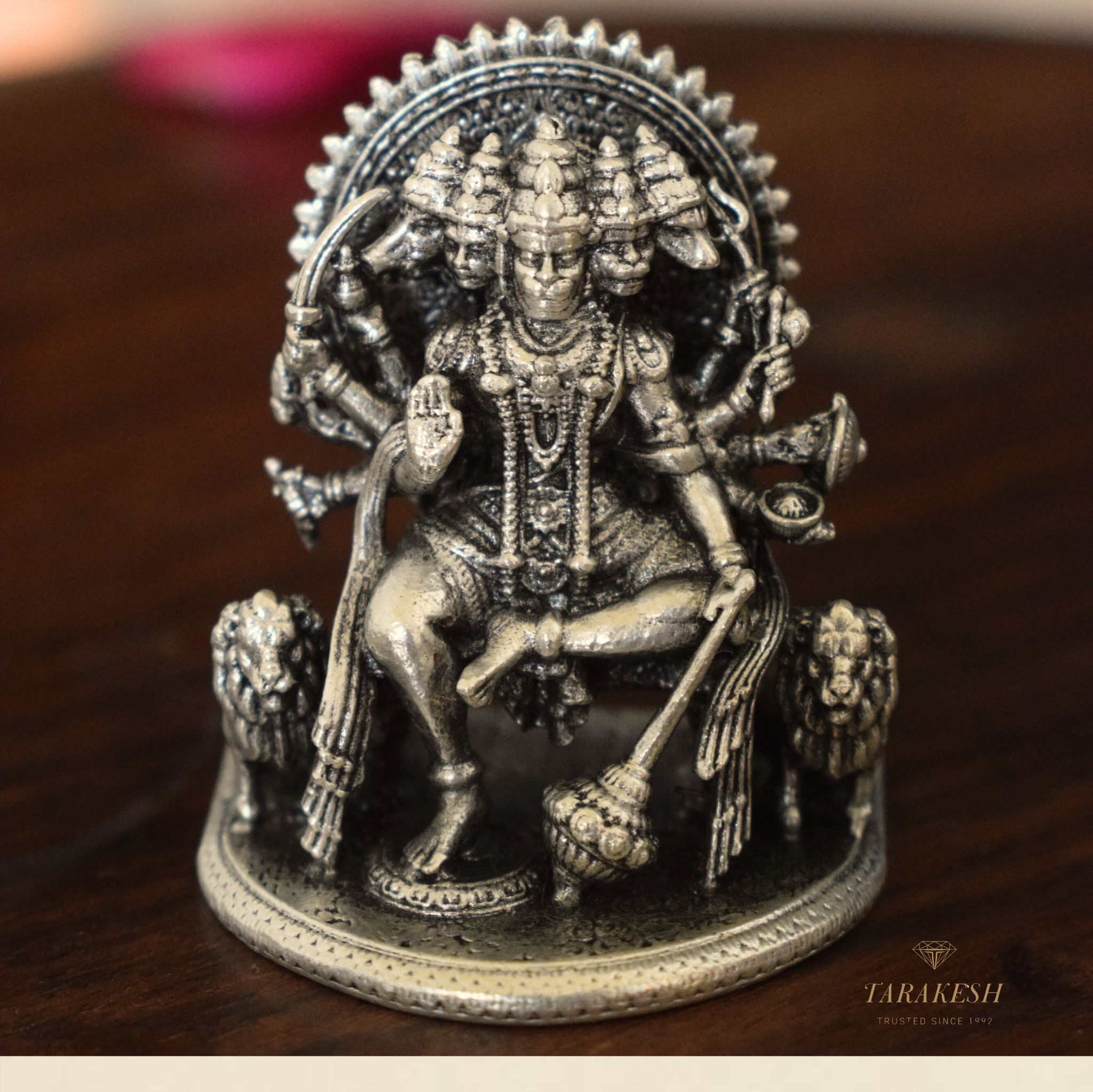 Hanuman Pure Silver Idol: Anjaneya Edition
