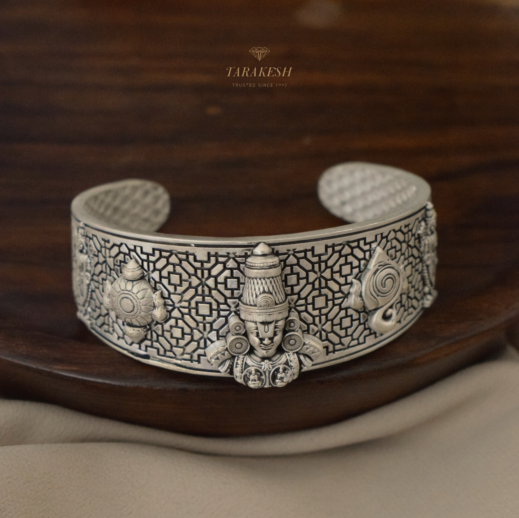 Tirumala Pure Silver Bracelet: Govinda Edition