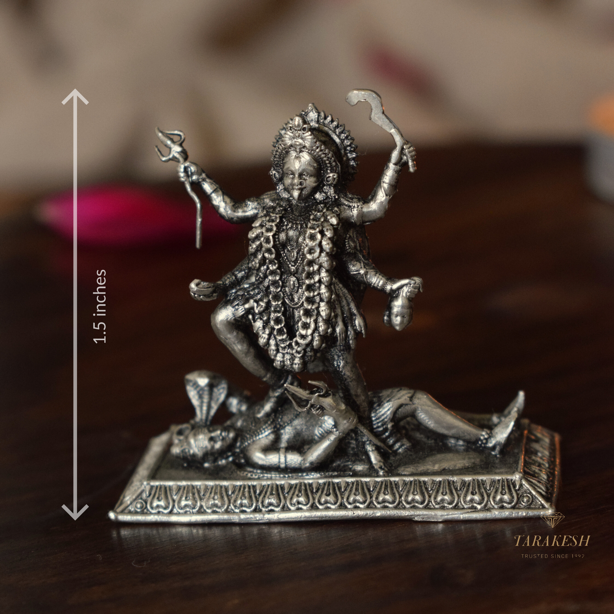 Kali Pure Silver Idol: Mahakali Edition