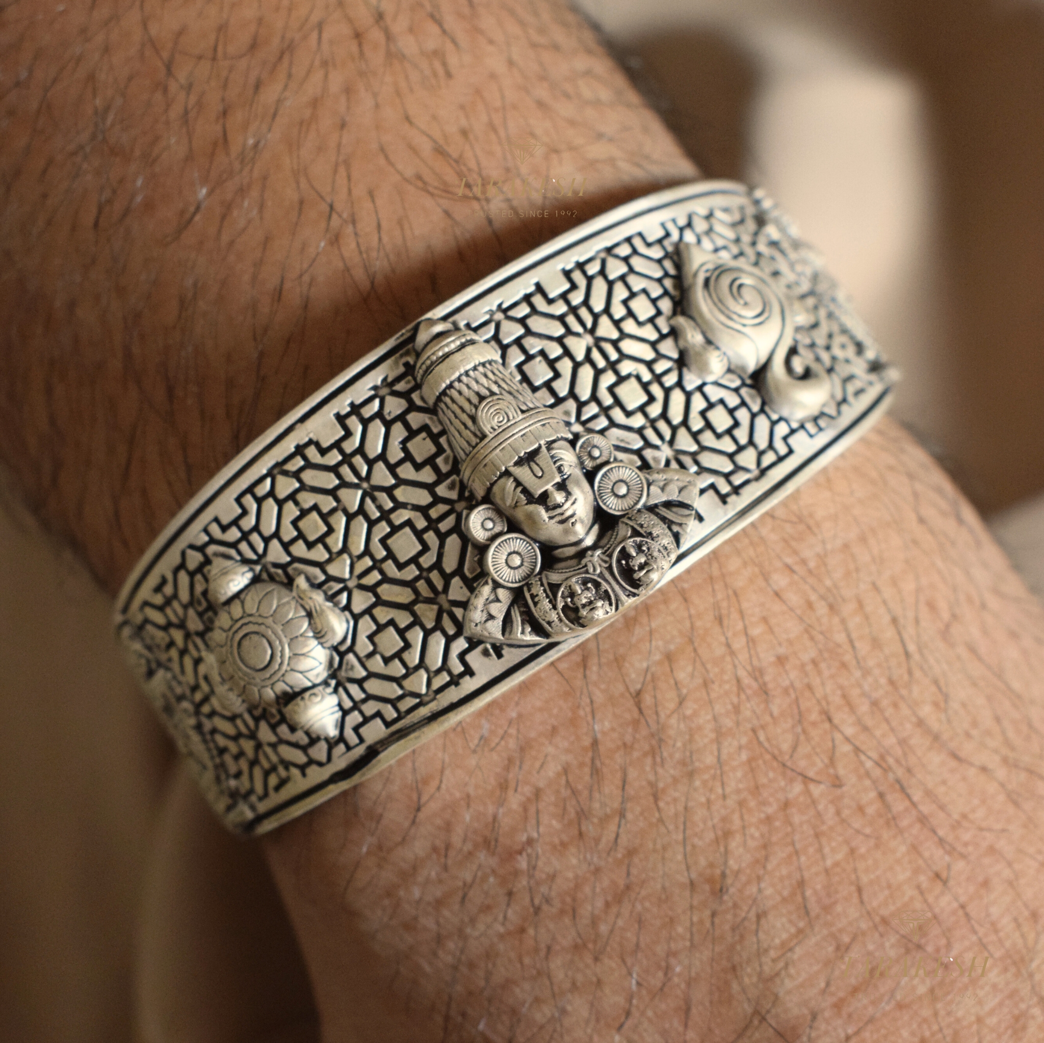 Tirumala Pure Silver Bracelet: Govinda Edition