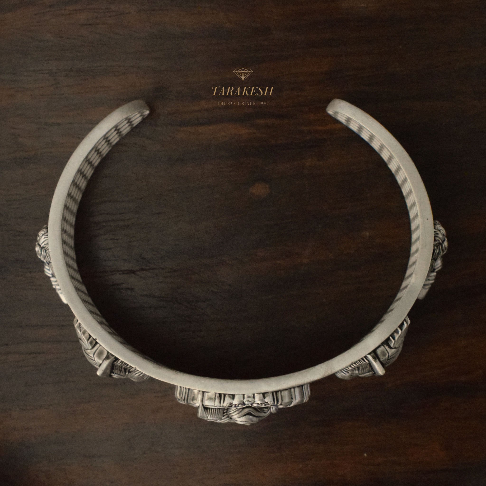 Pure Silver Krishna Bracelet: Vrindavan Edition